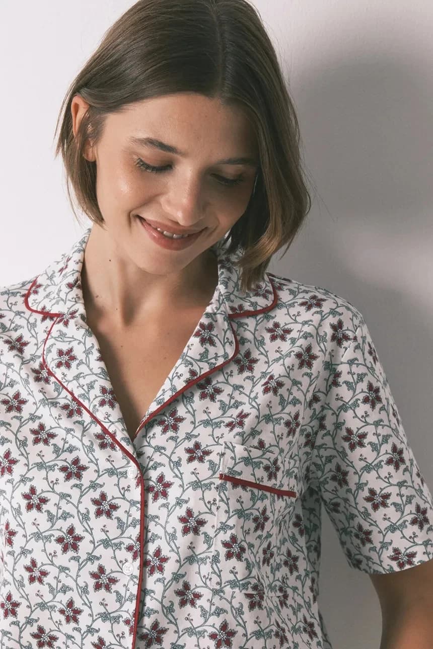 Хлопковый пижамный комплект - фото 4