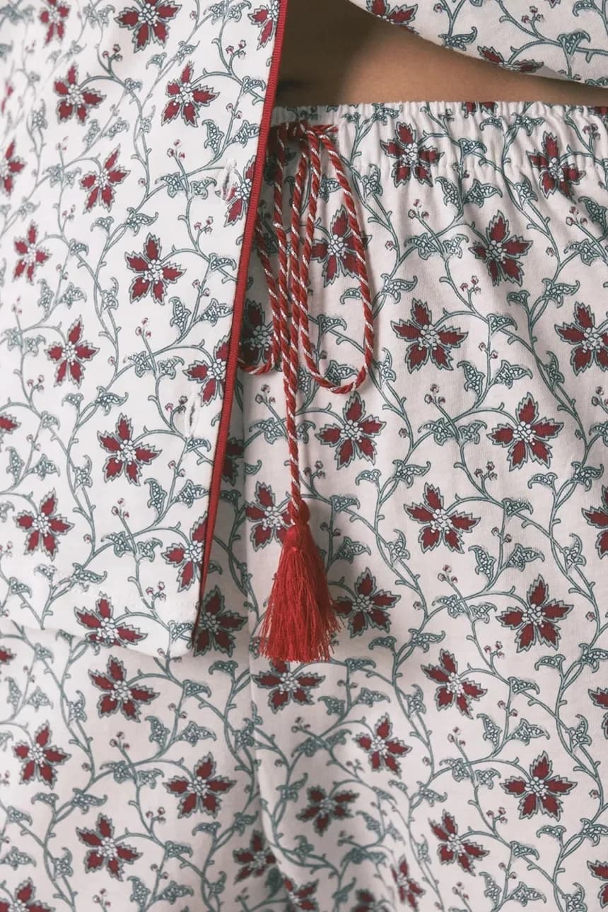 Хлопковый пижамный комплект - фото 5