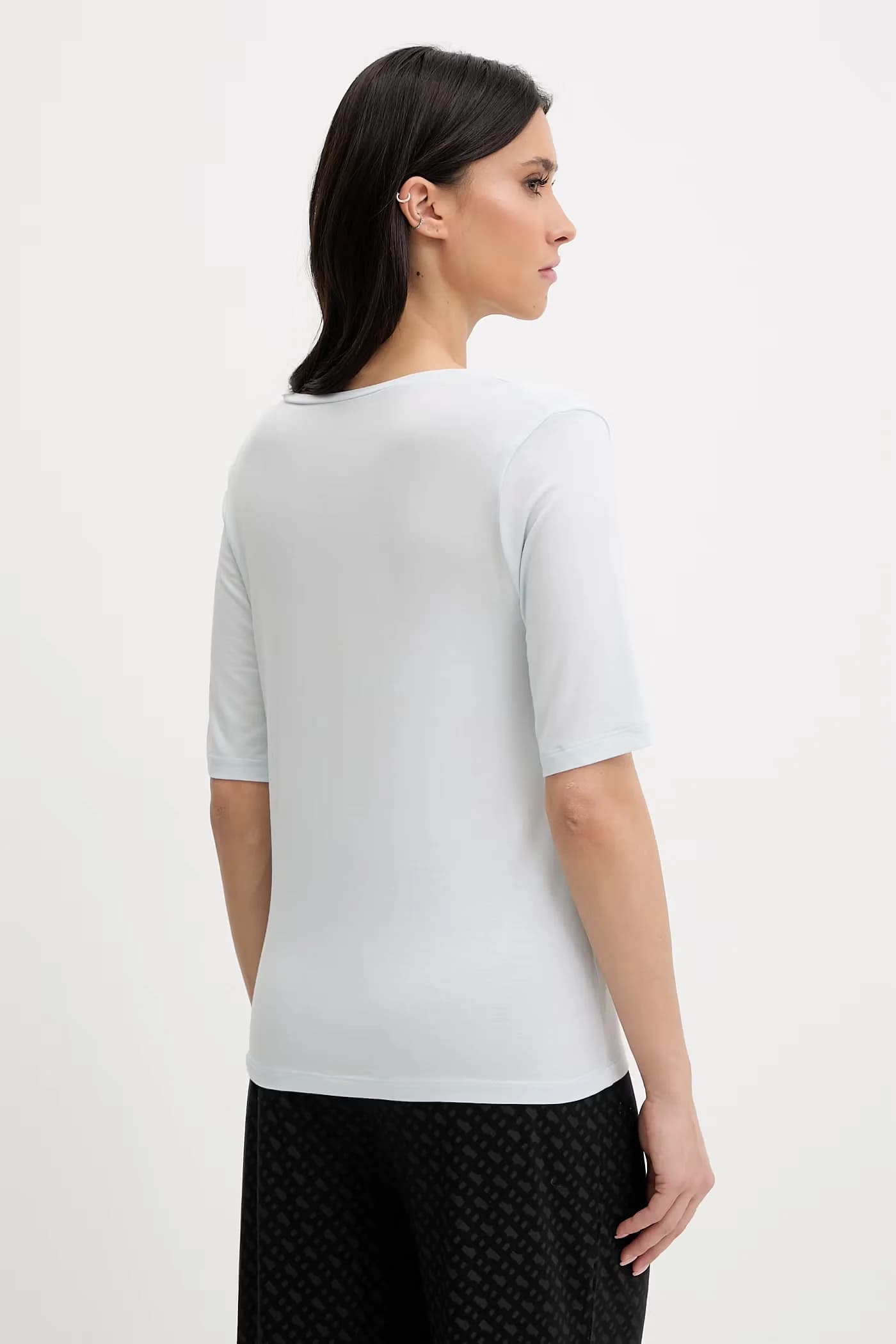 Пижамная футболка с шелком - фото 3