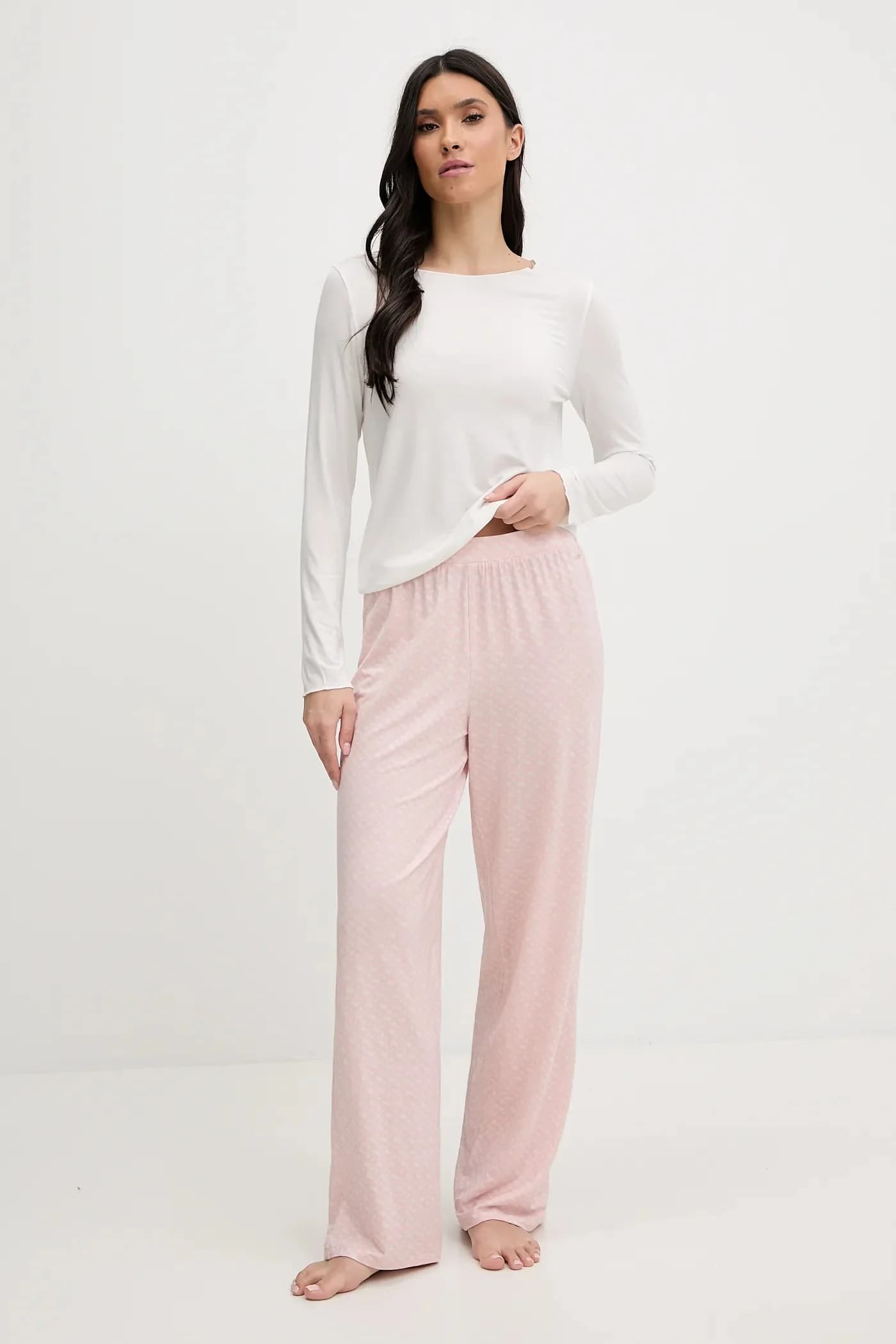 Пижама с длинными рукавами из смесового льна - фото 2