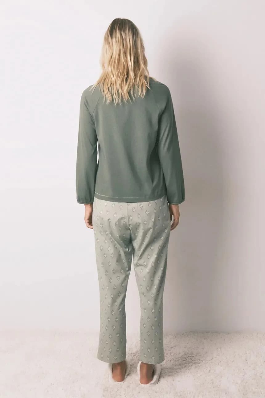 Хлопковый пижамный комплект - фото 2