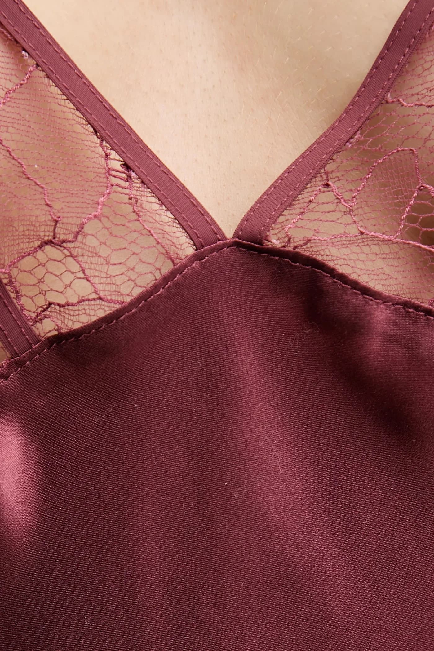 Шелковая ночная рубашка - фото 4