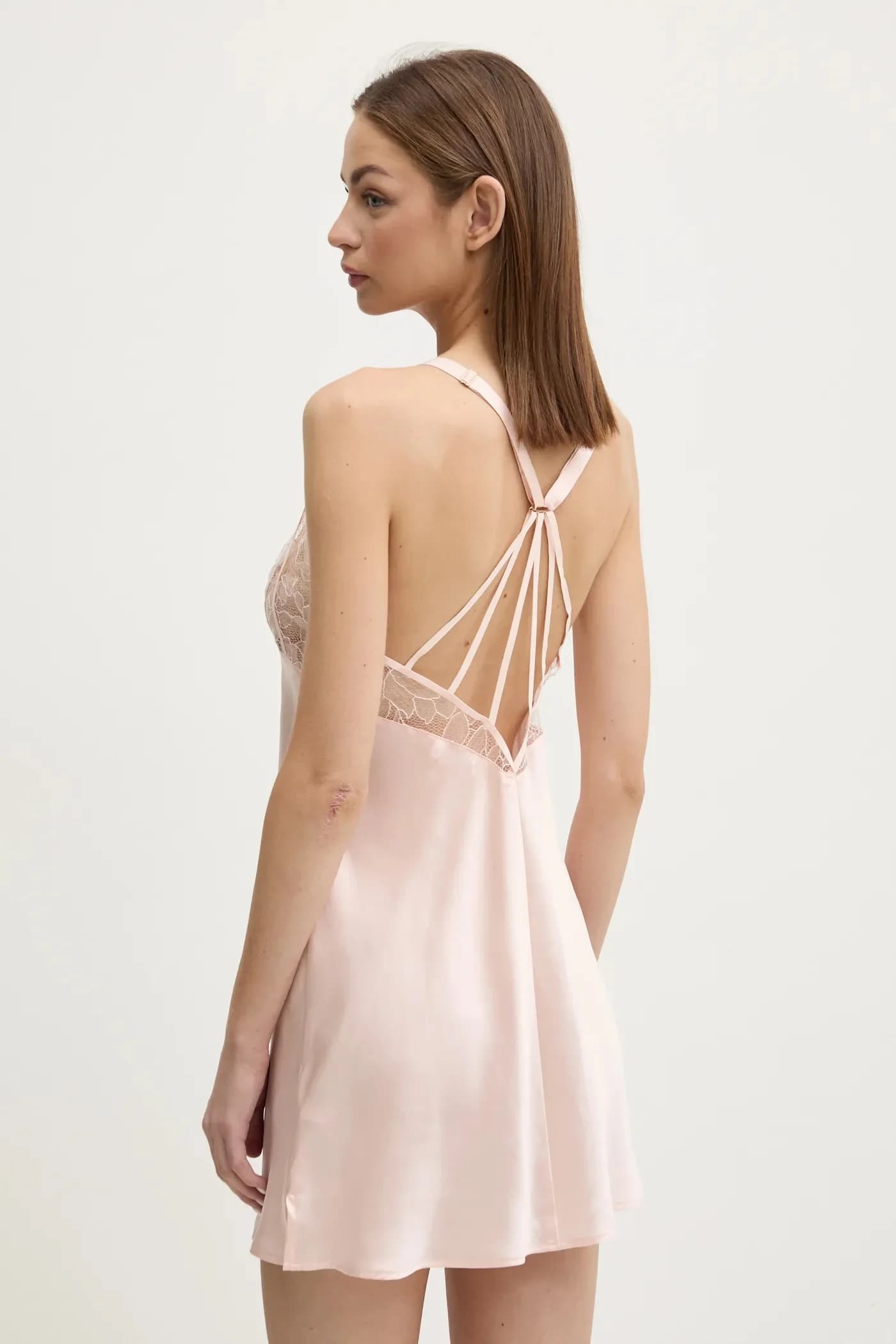 Шелковая ночная рубашка - фото 3