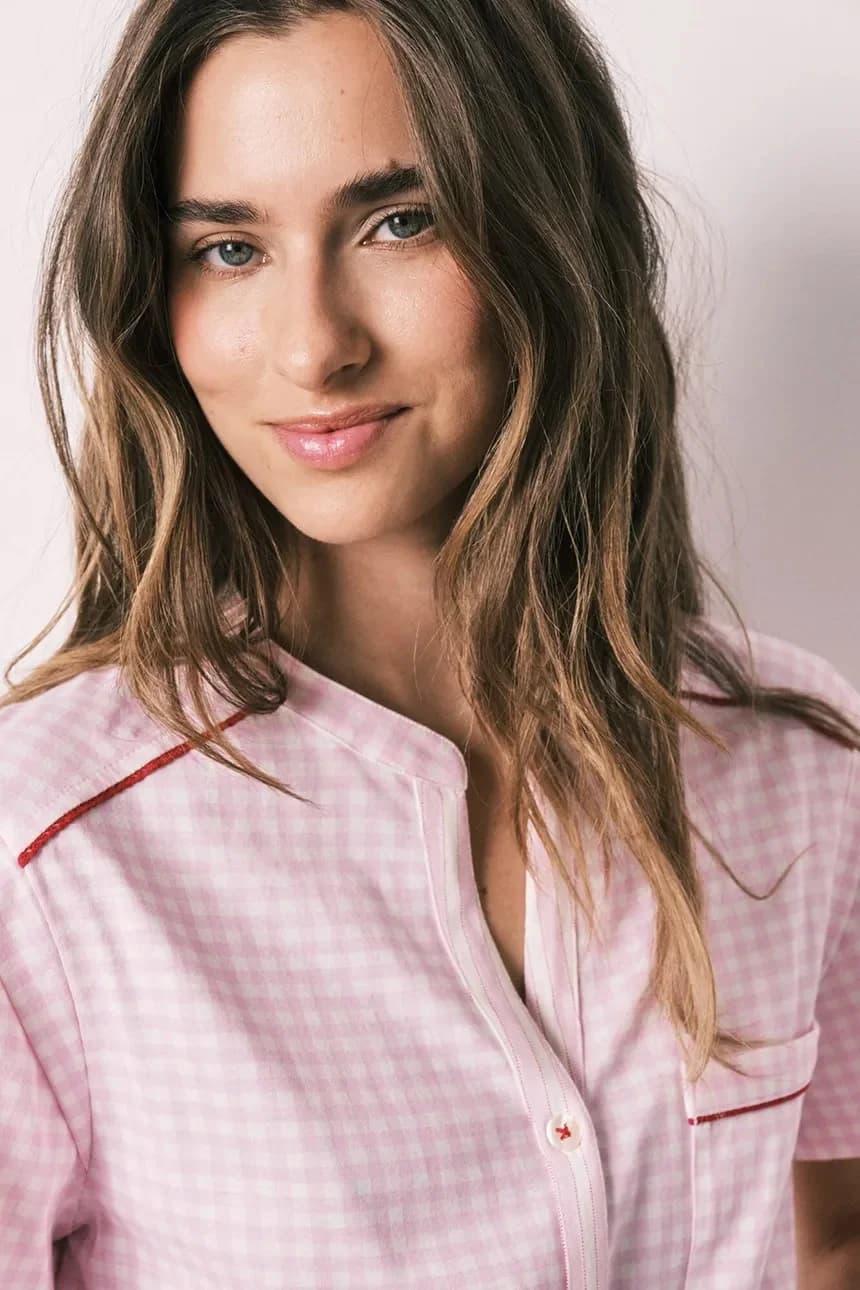 Женская хлопковая пижама-двойка. - фото 4