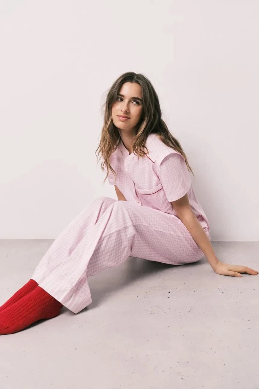 Женская хлопковая пижама-двойка. - фото 6