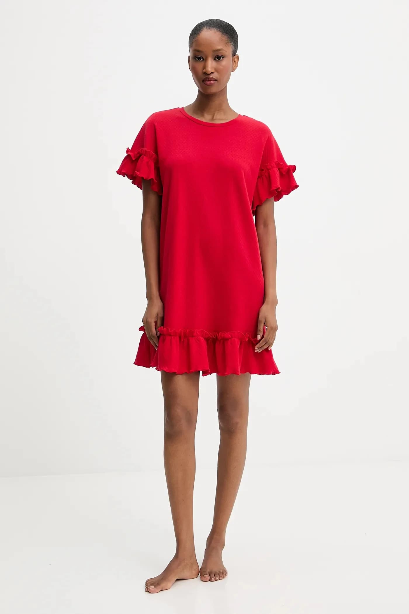 Хлопковая ночная рубашка Answear.LAB - фото 2