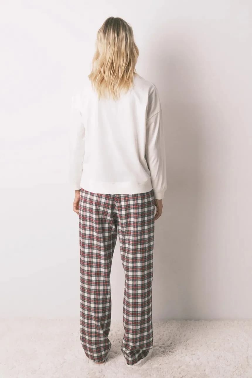 Хлопковый пижамный комплект - фото 2