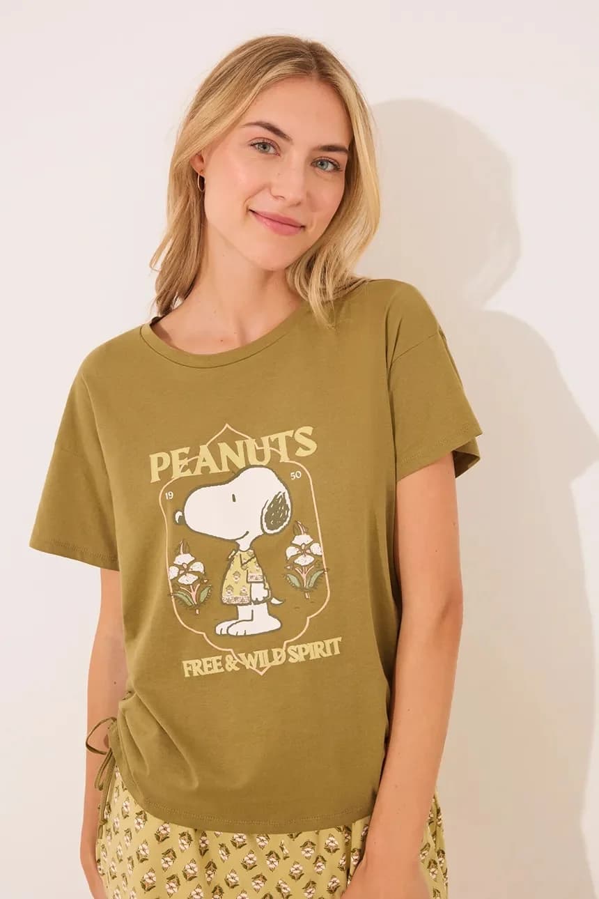 SNOOPY хлопковая пижама - фото 2