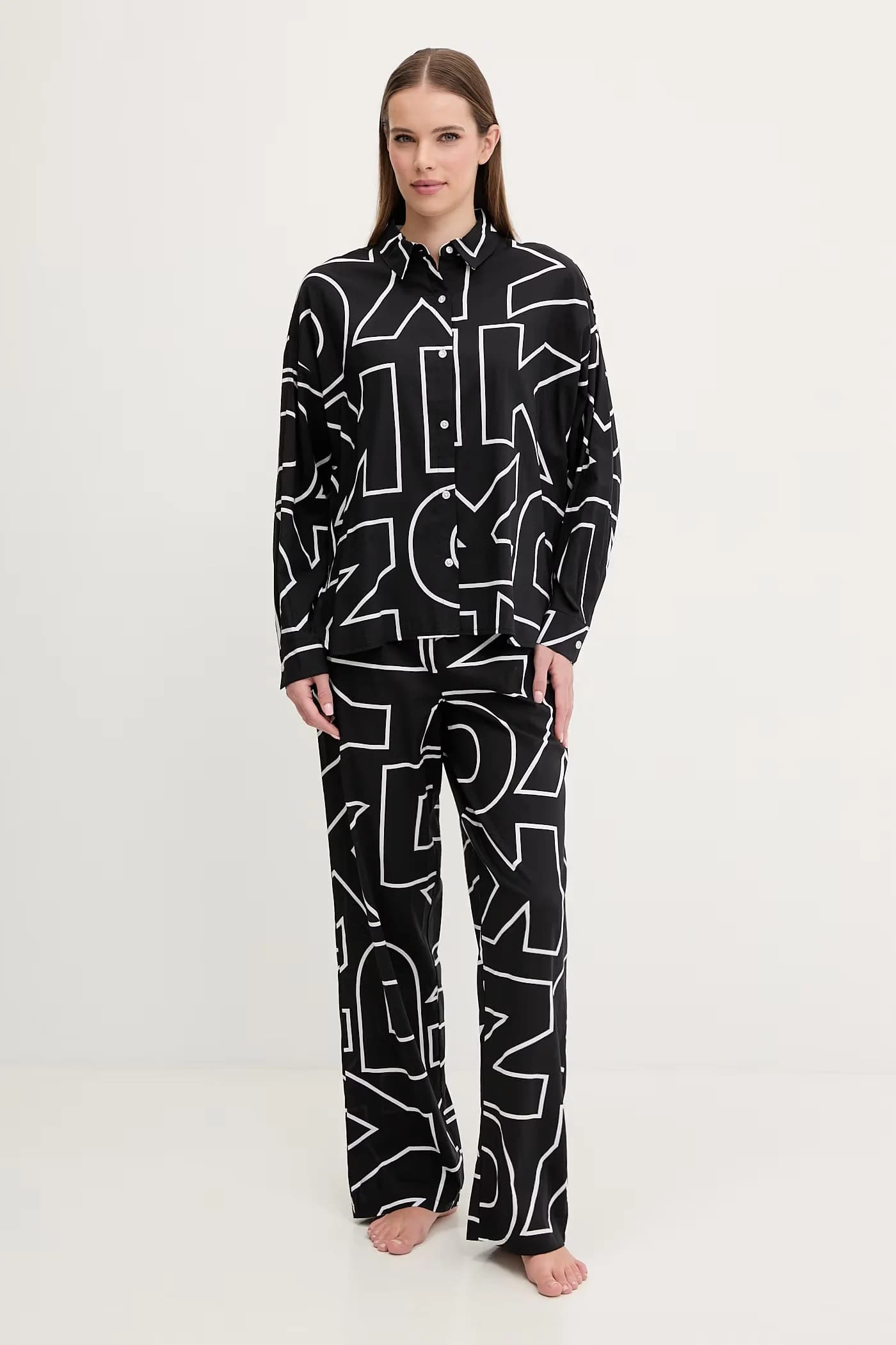 Женская хлопковая пижама-двойка.