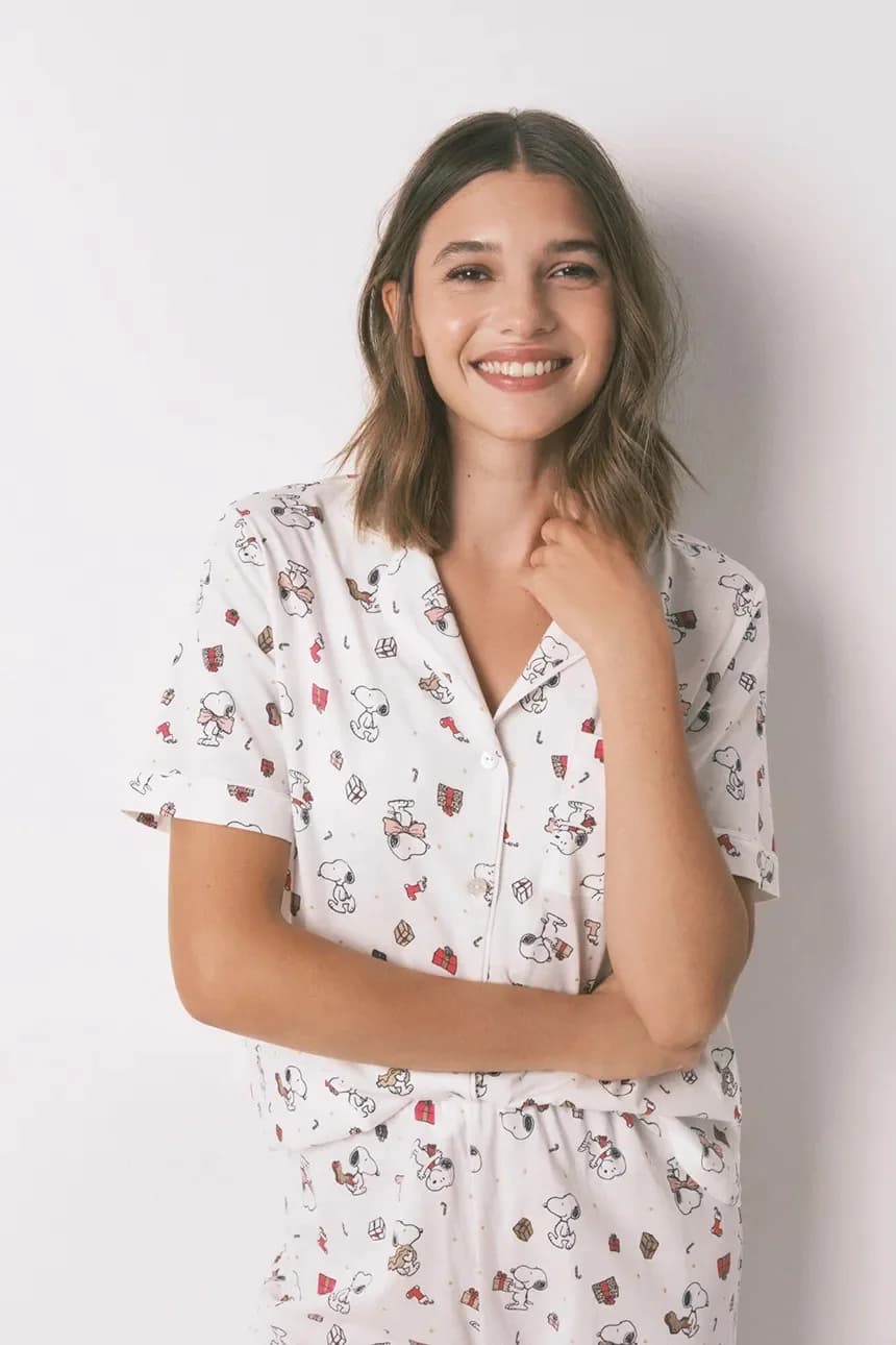 SNOOPY хлопковая пижама - фото 3