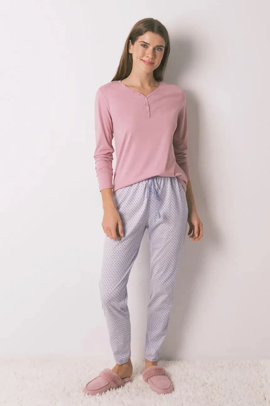 Хлопковые пижамные штаны - фото 3