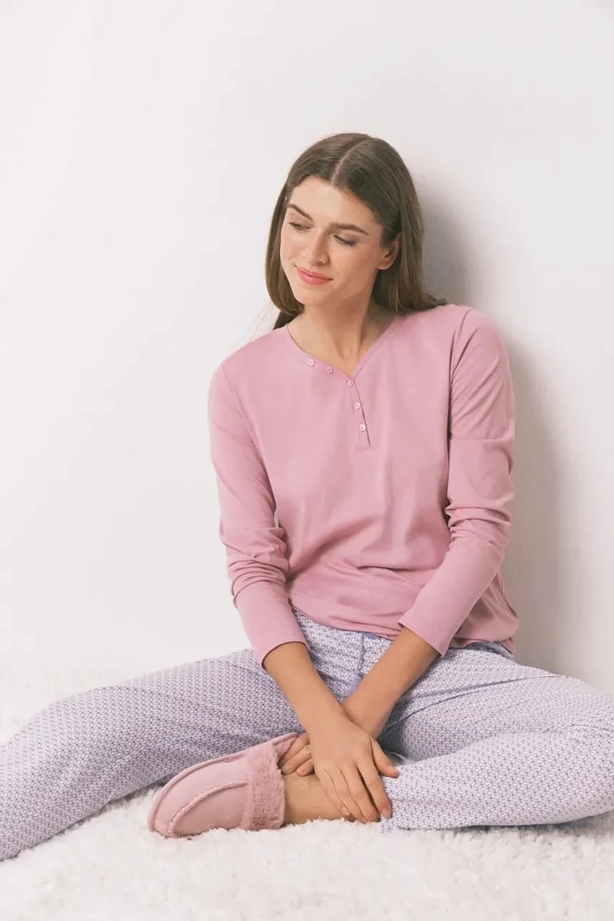 Хлопковые пижамные штаны - фото 5