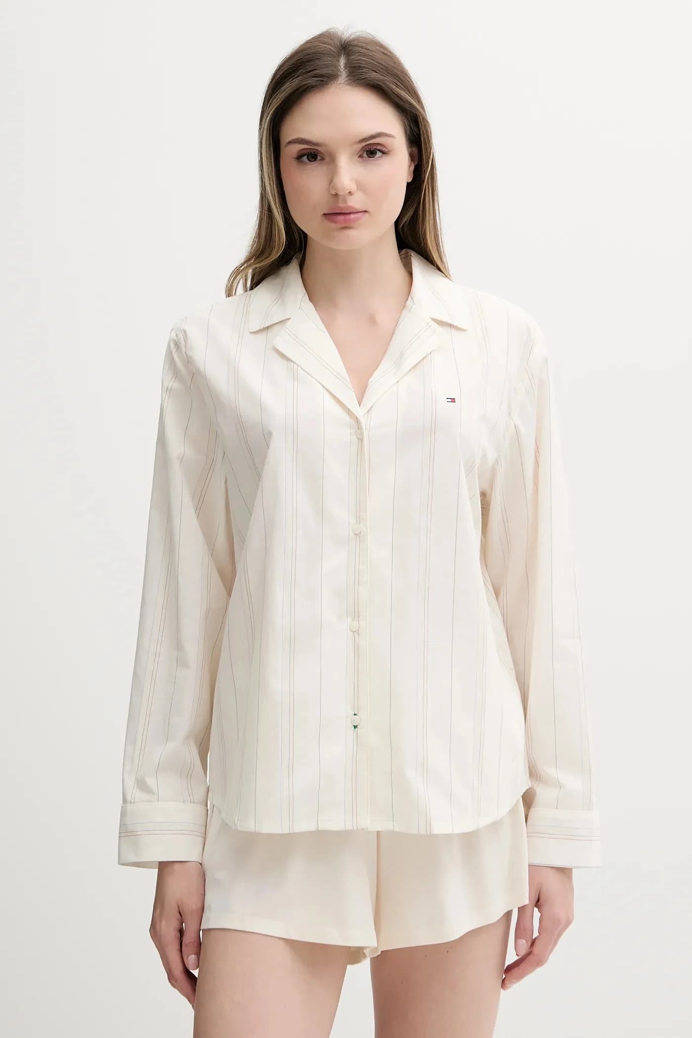 Хлопковая пижамная рубашка