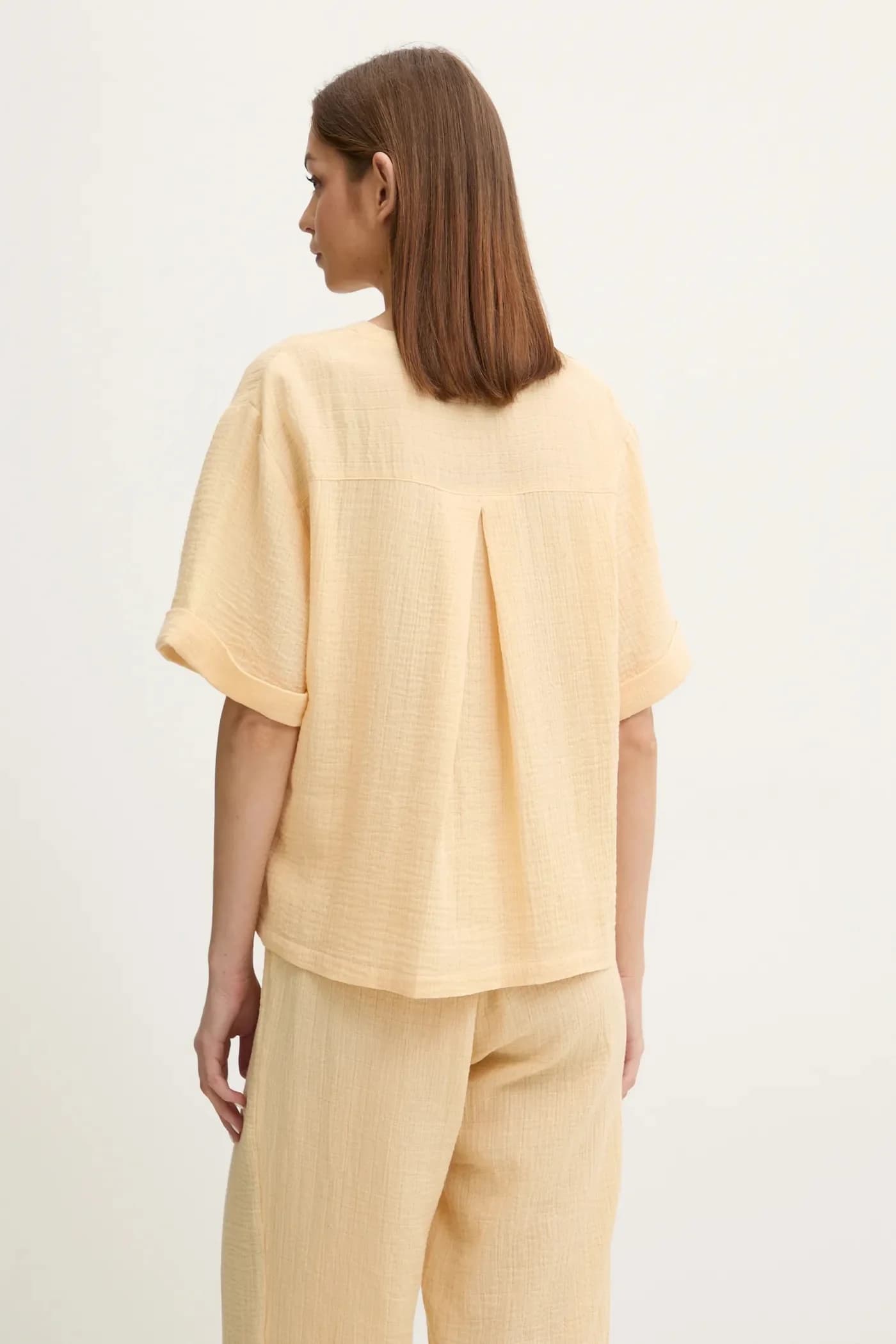 Хлопковая пижамная футболка - фото 3