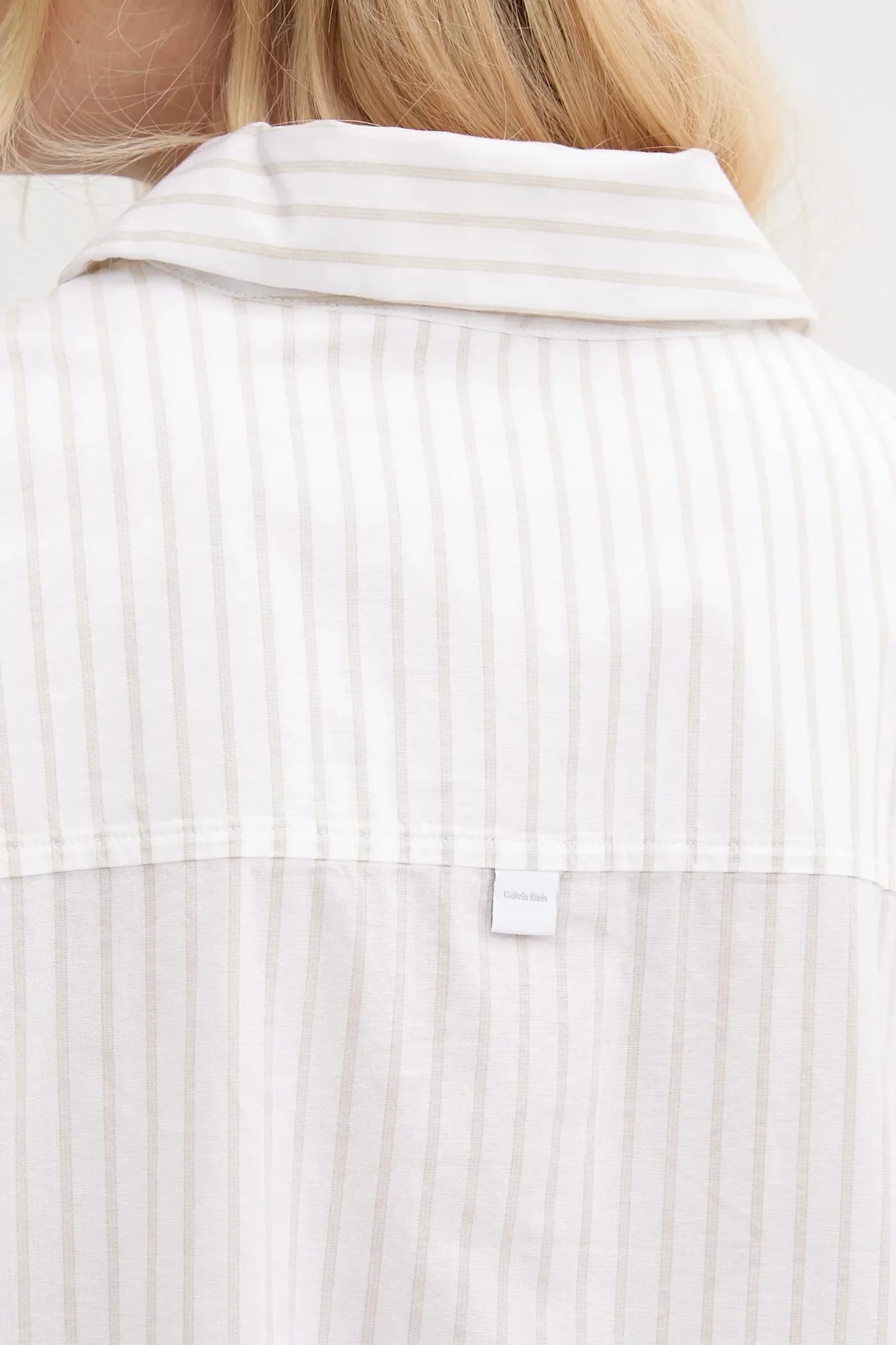 Хлопковая пижамная рубашка - фото 5