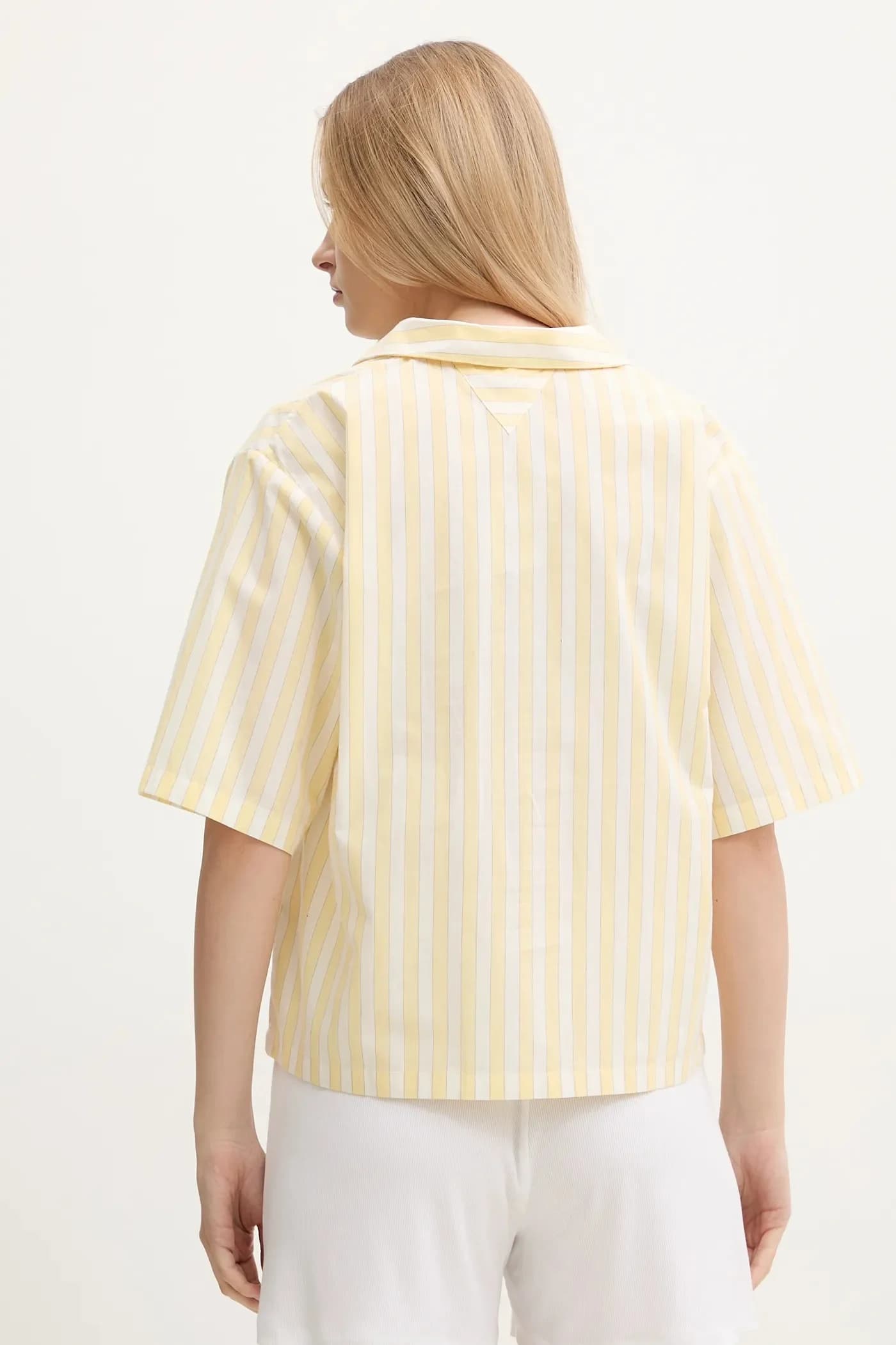 Хлопковая пижамная рубашка - фото 2