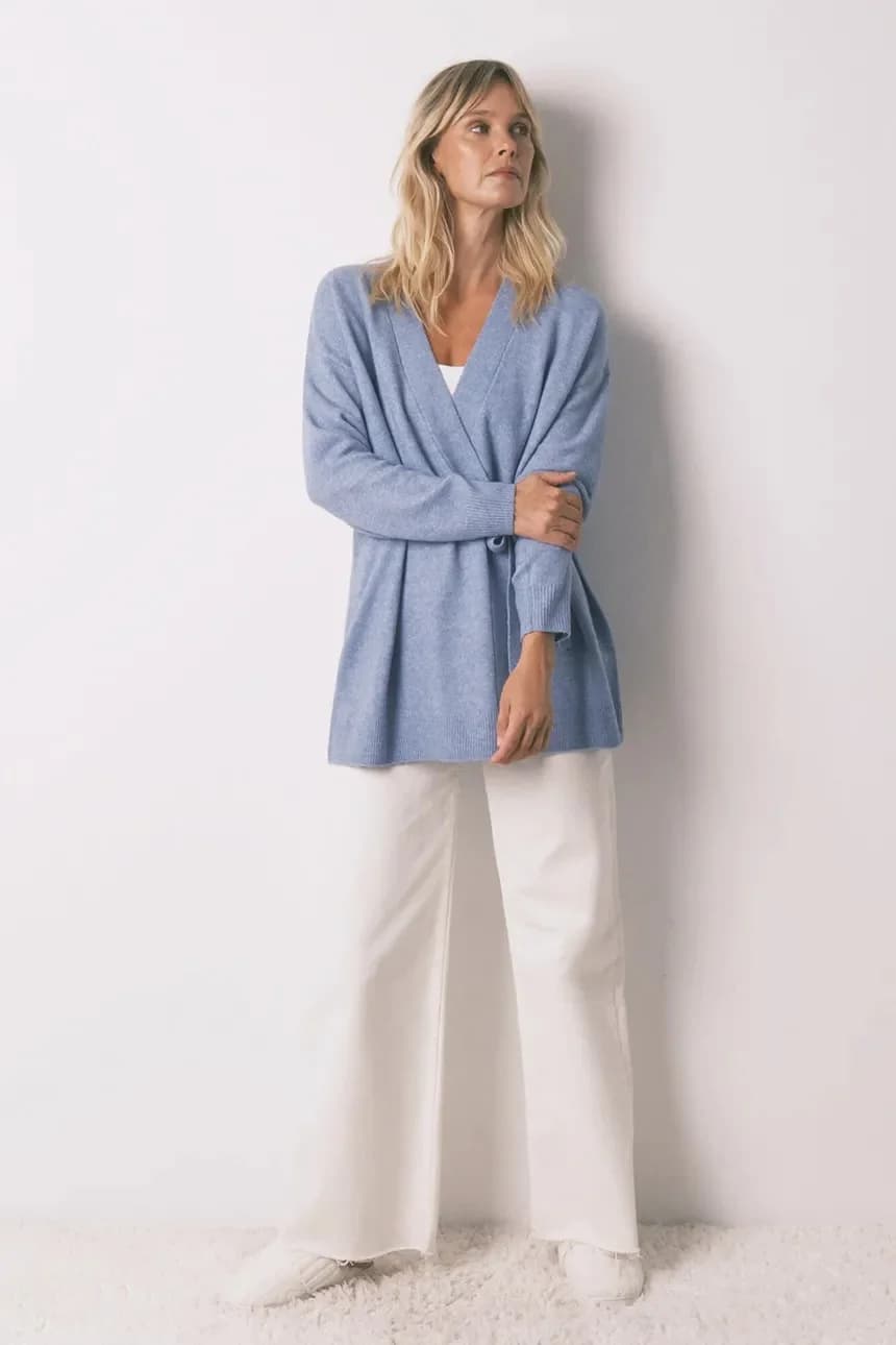 Халат из смесовой шерсти - фото 3