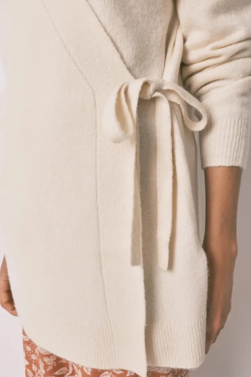 женский секретный халат из смесовой шерсти - фото 3