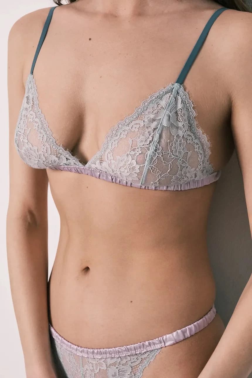Треугольный кружевной бюстгальтер - фото 5