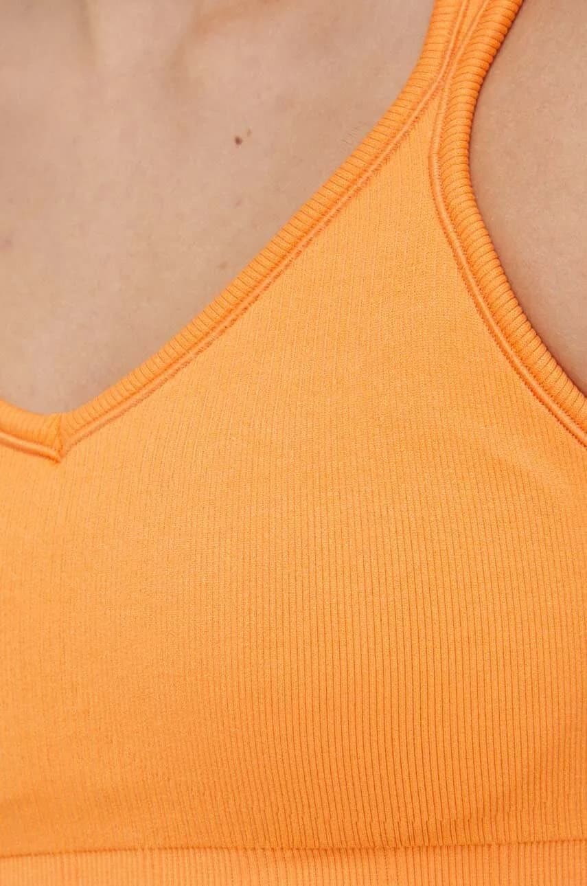 Бесшовный бюстгальтер для йоги в рубчик - фото 5