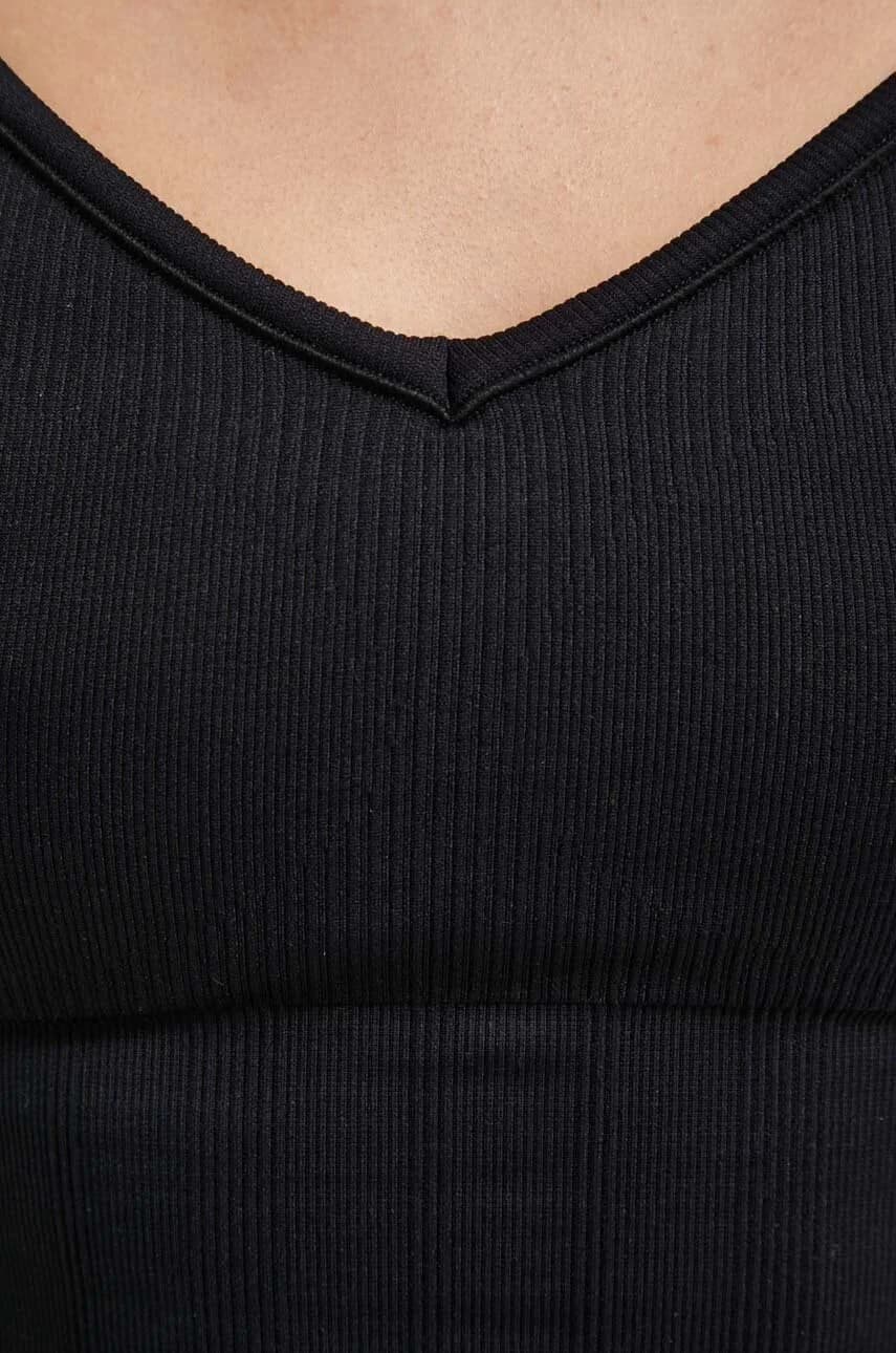 Бесшовный бюстгальтер для йоги в рубчик - фото 5