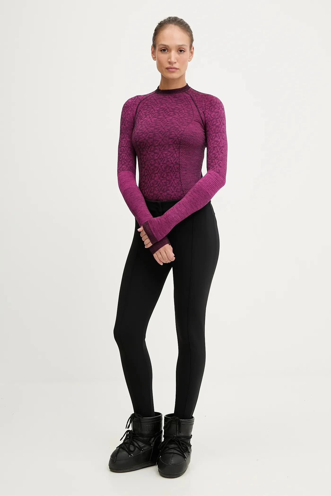 Функциональный лонгслив из шерсти LADY ROUND NECK SW - фото 2