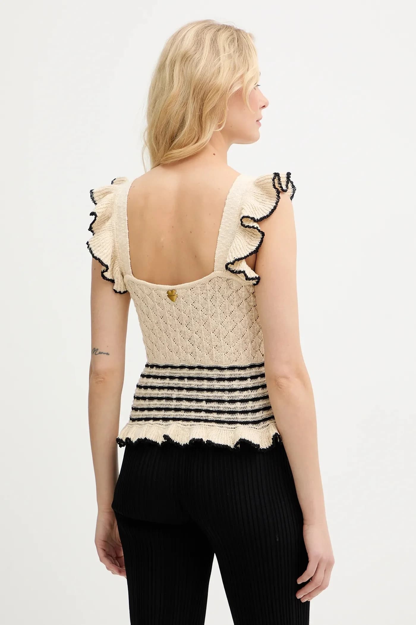 Топ из смесового льна - фото 3