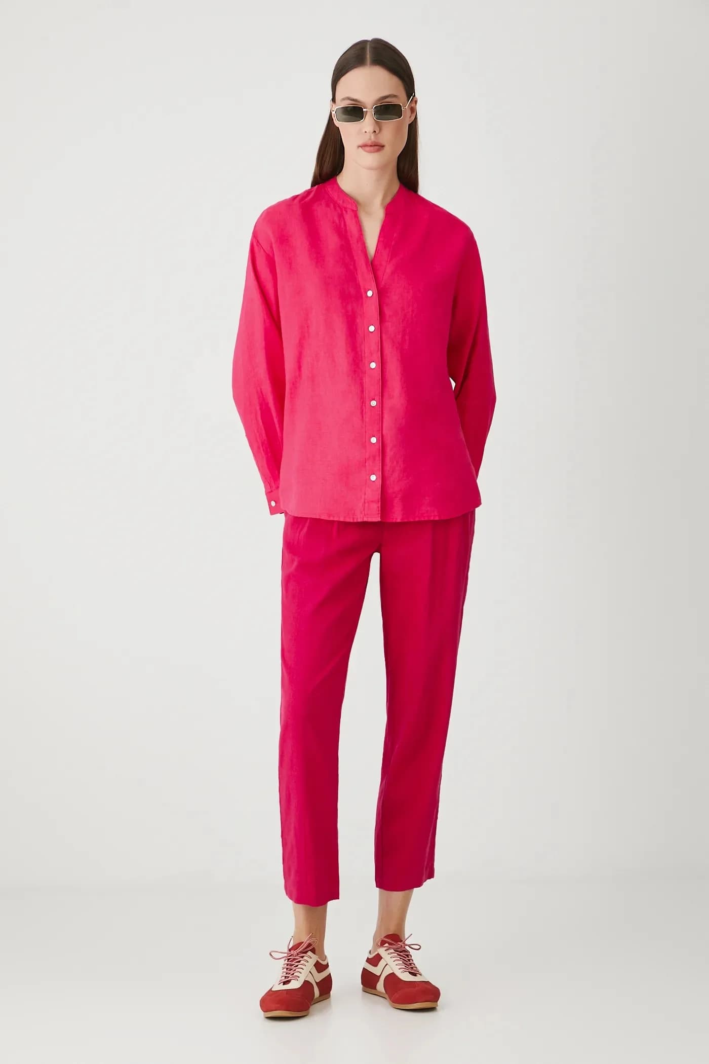 Льняная блузка - фото 2