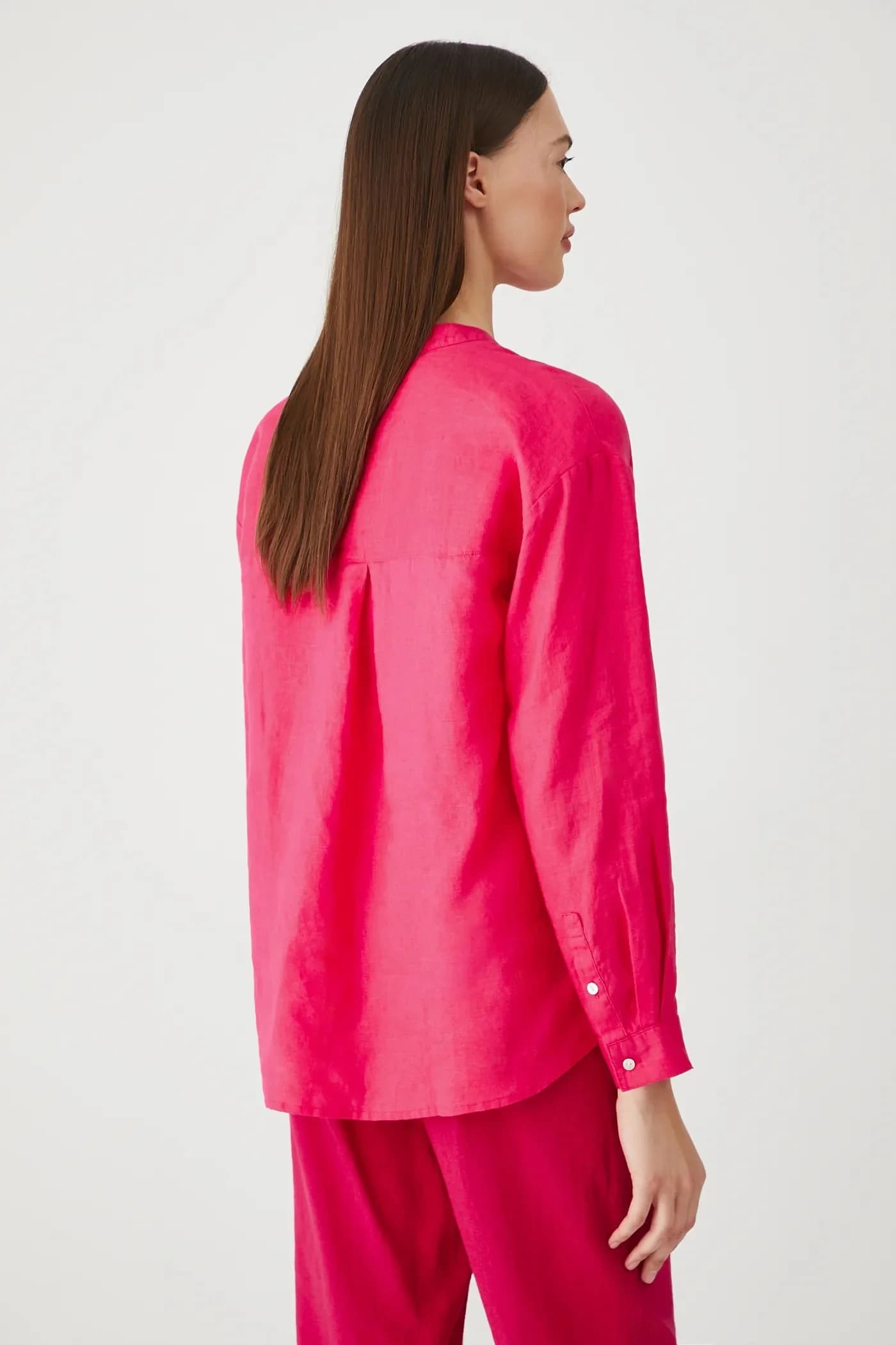 Льняная блузка - фото 3