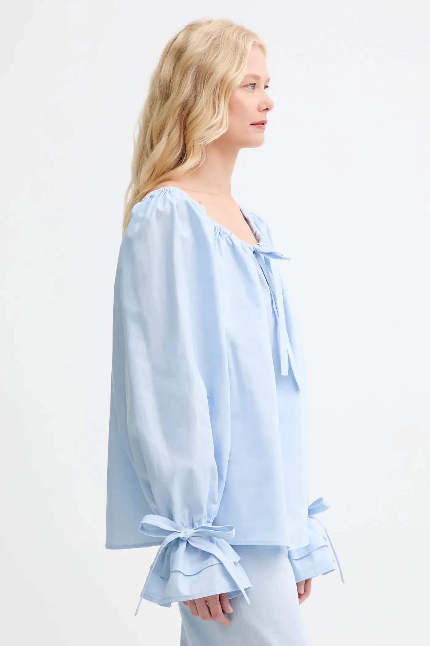 Льняная блузка - фото 4