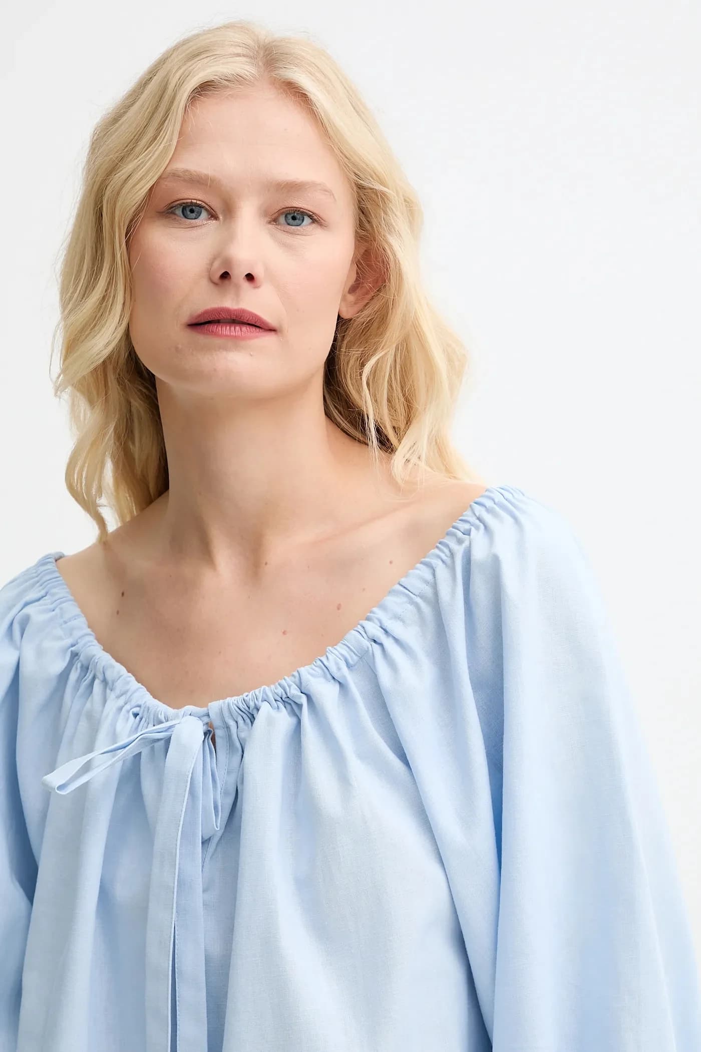 Льняная блузка - фото 5