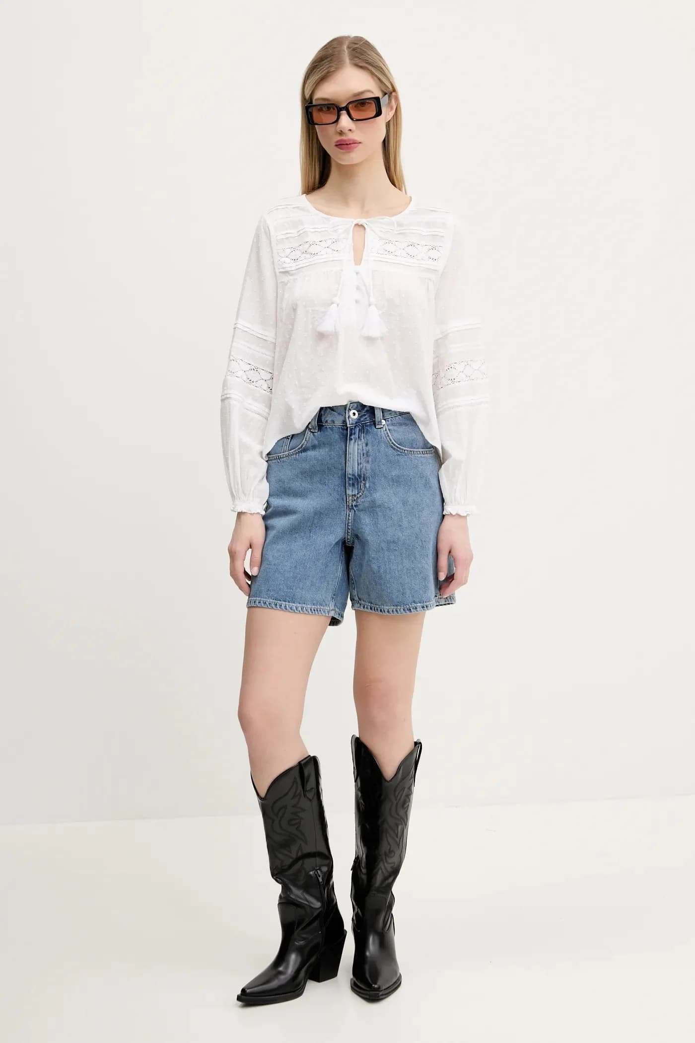 Хлопковая блузка - фото 2