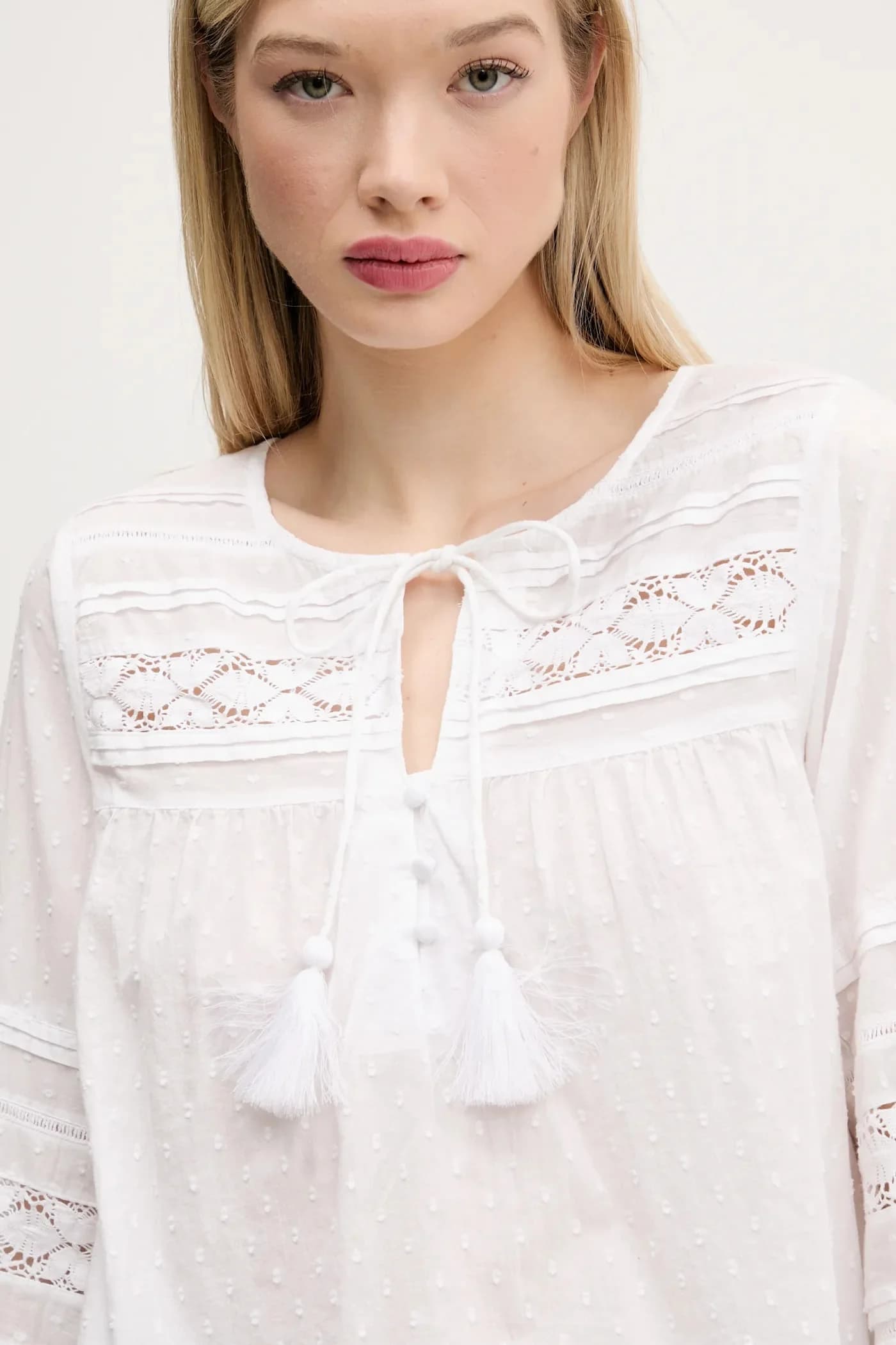 Хлопковая блузка - фото 4