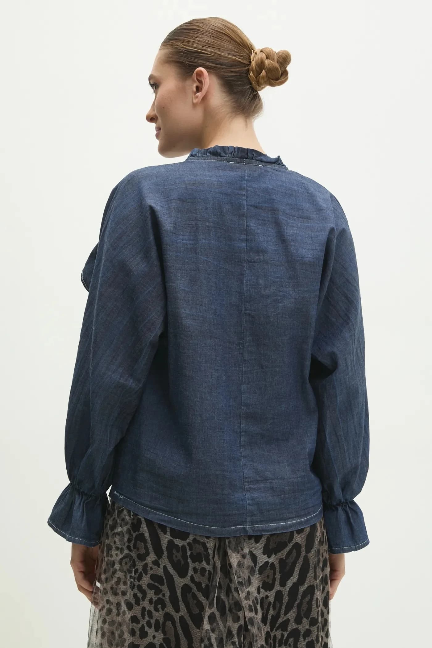 Джинсовая блузка - фото 3