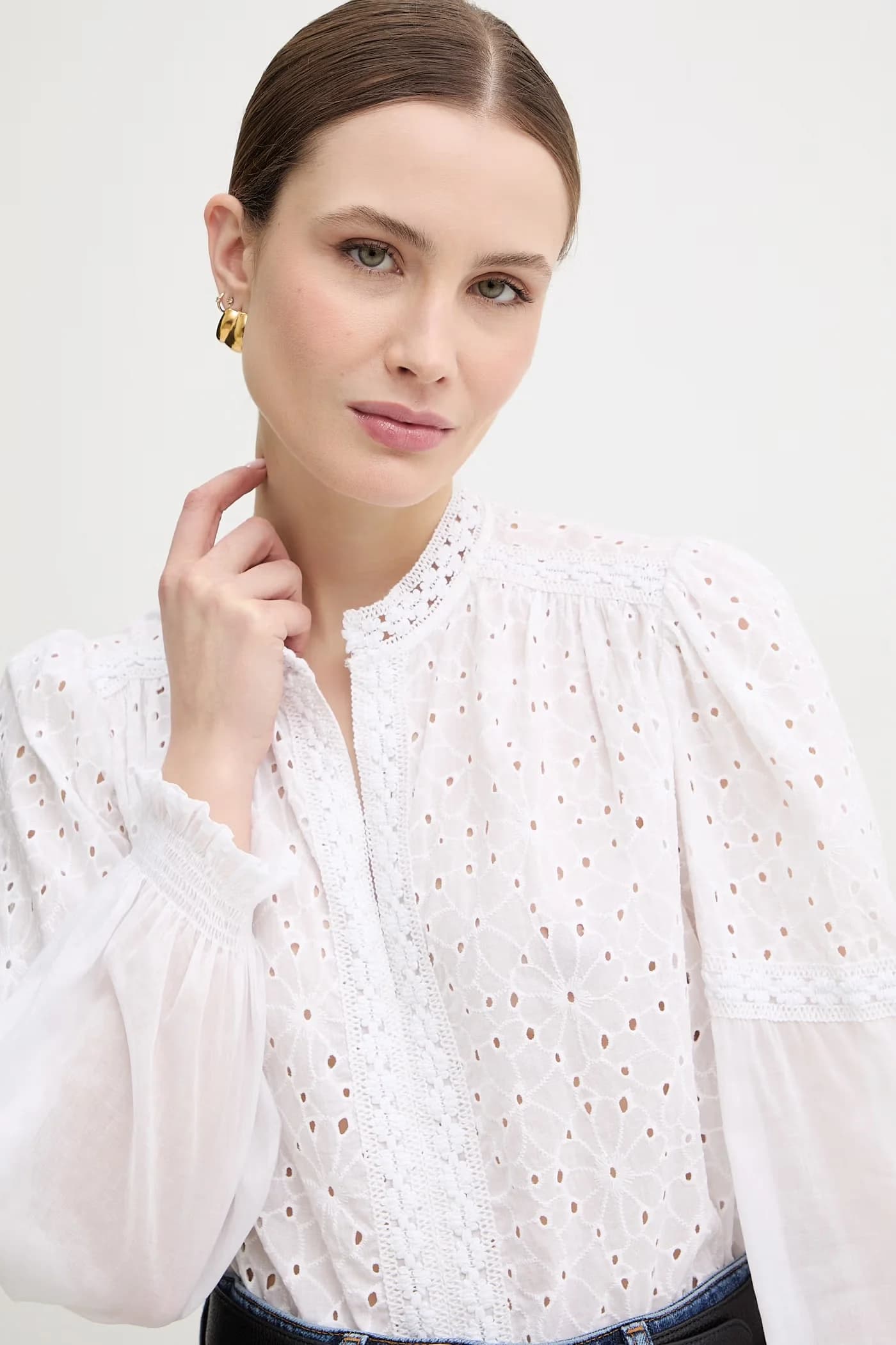 Хлопковая блузка - фото 4