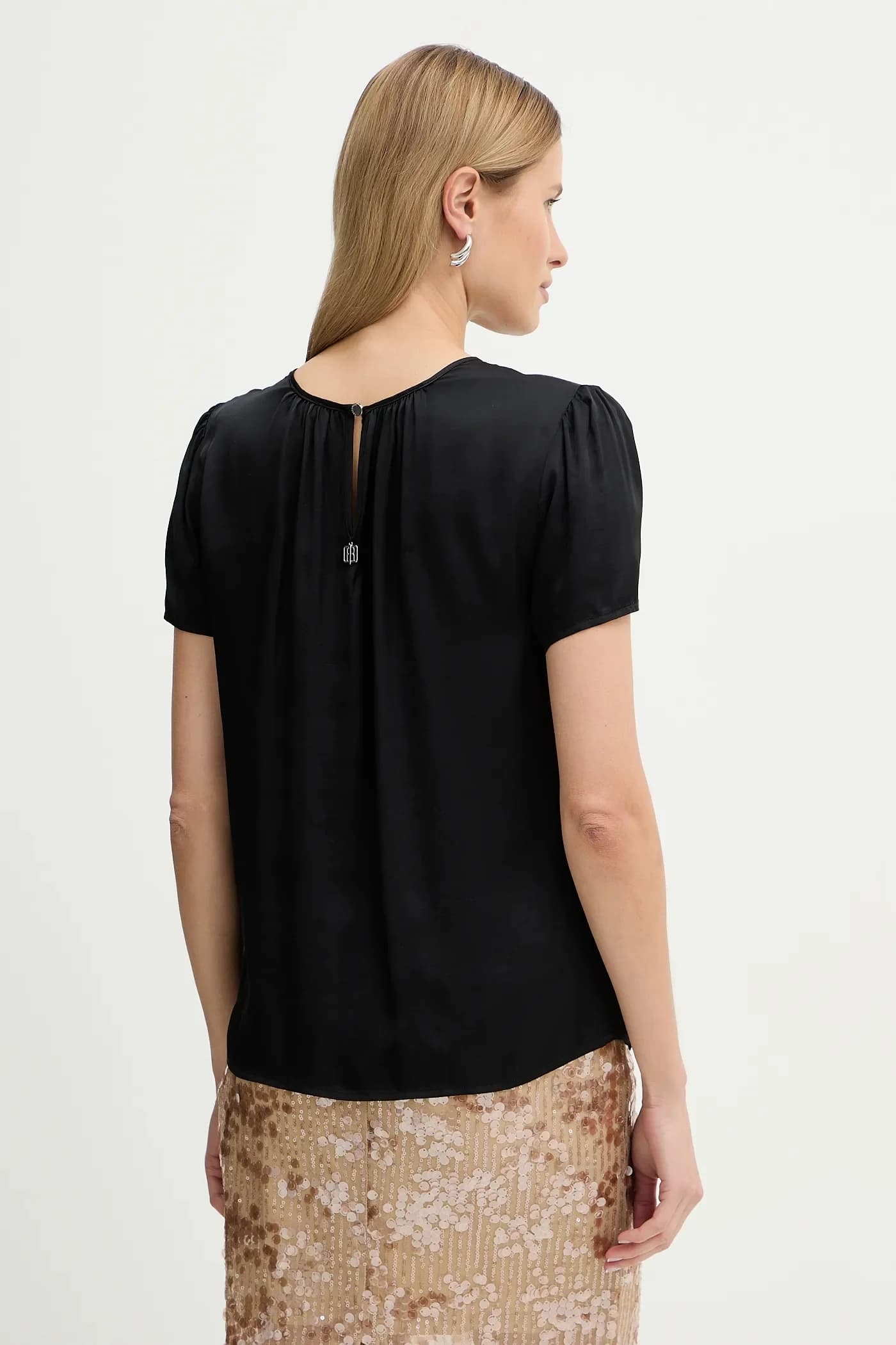 Блуза из смесового шелка - фото 3