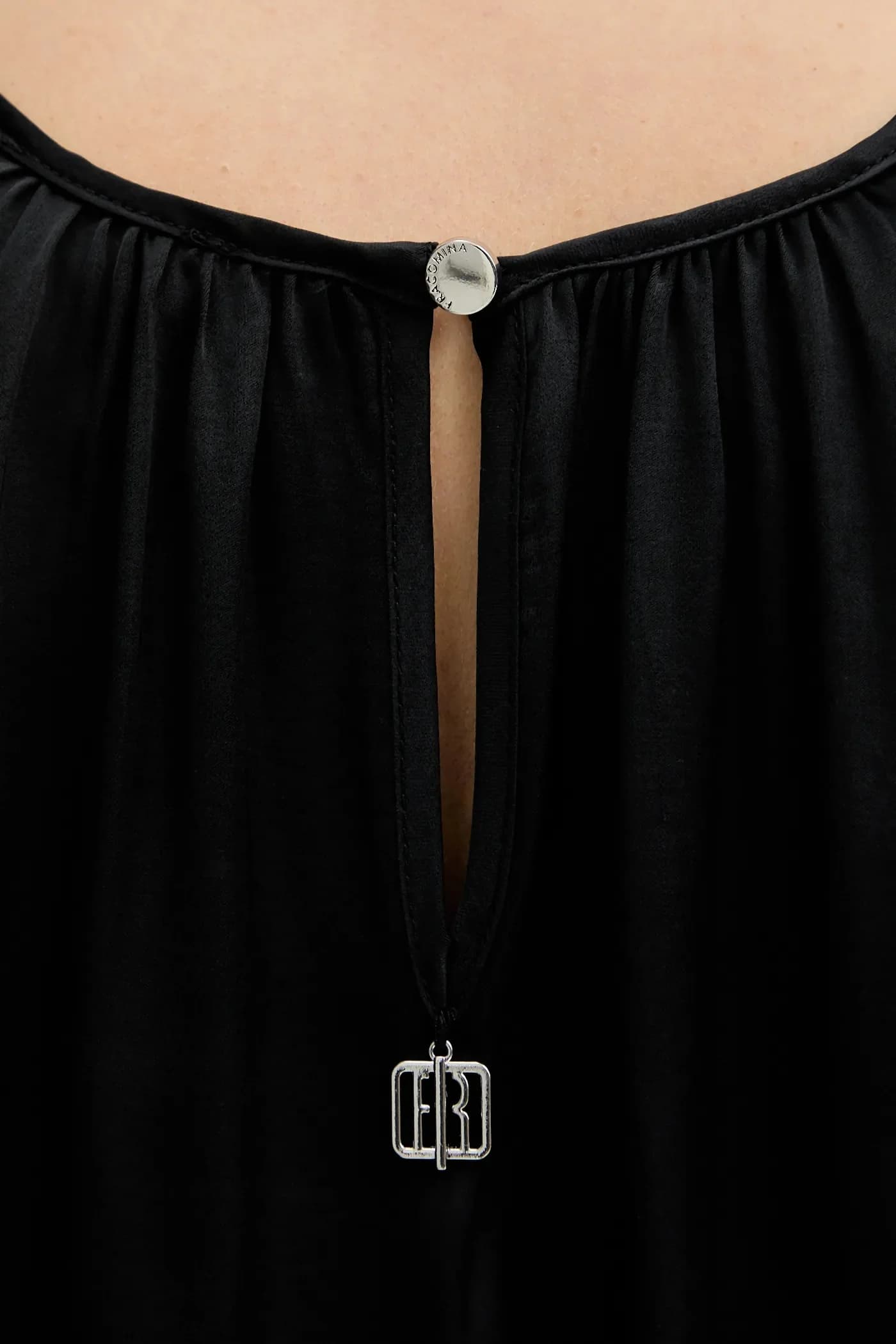 Блуза из смесового шелка - фото 6