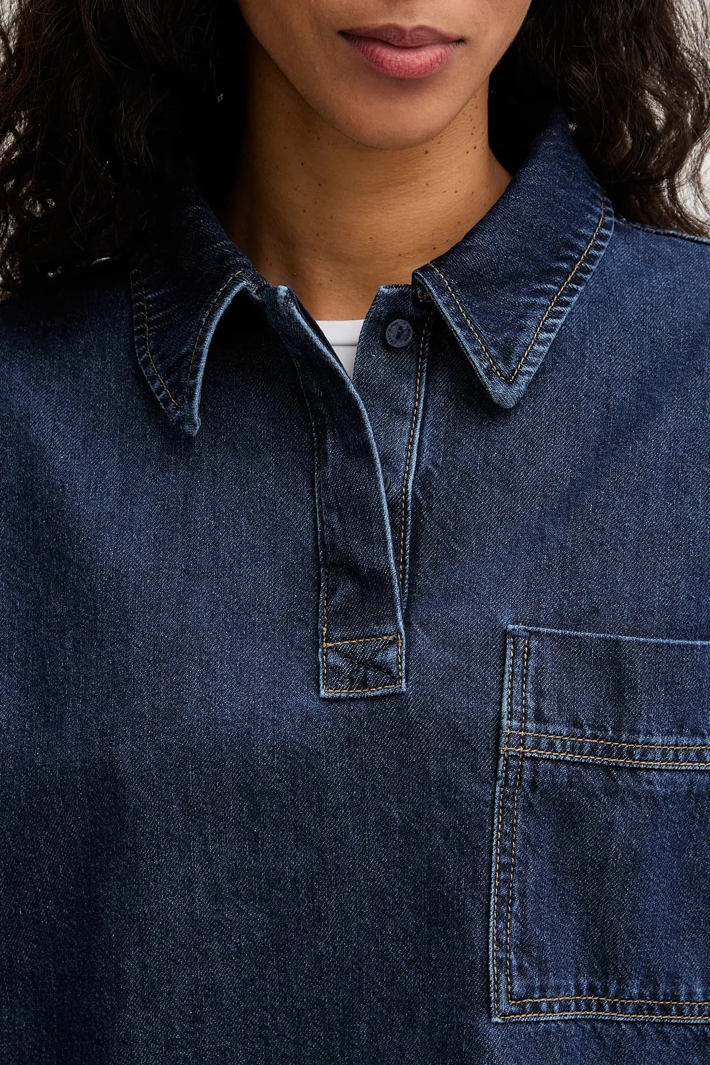 Джинсовая блузка - фото 5