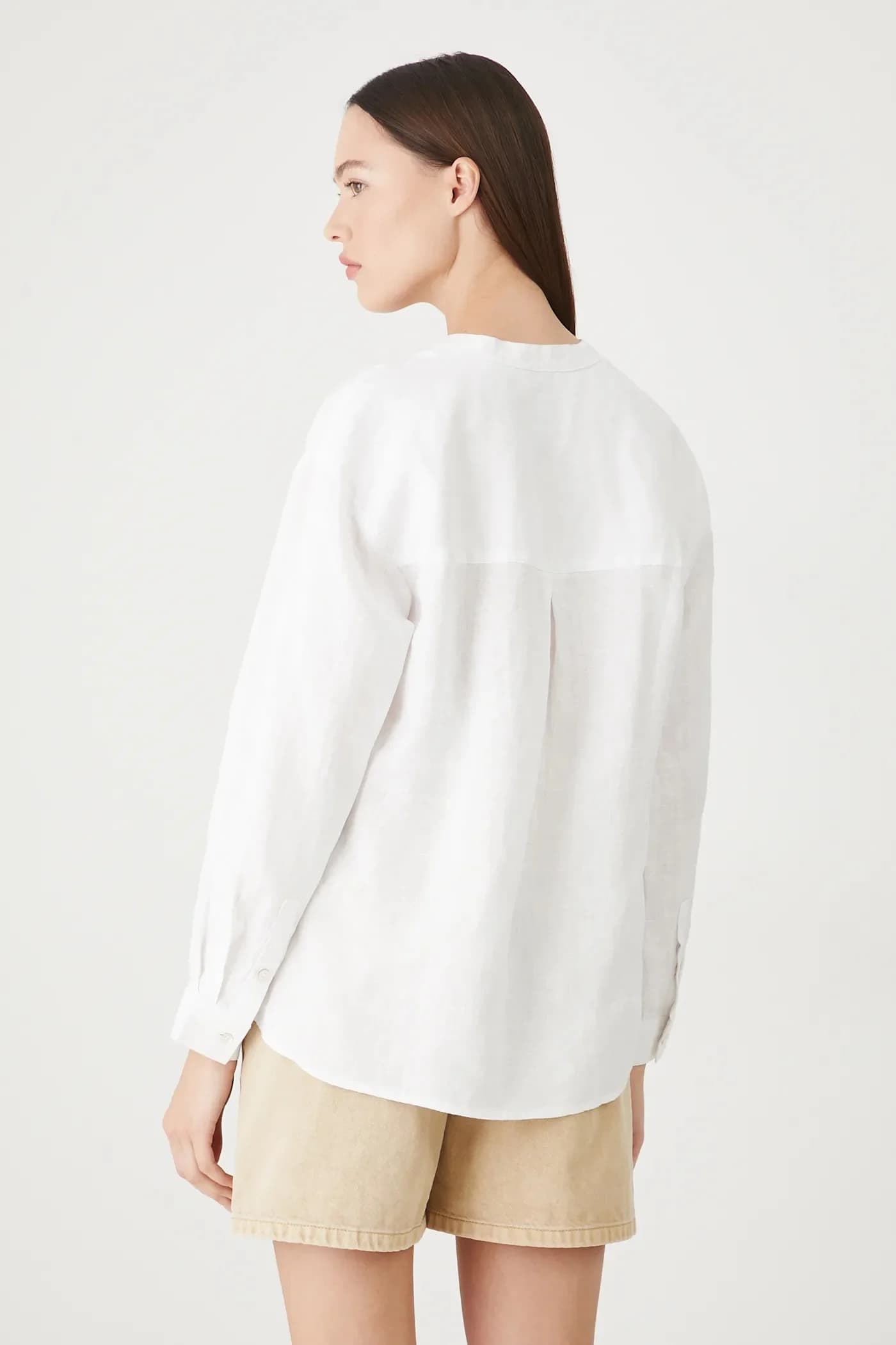 Льняная блузка - фото 3