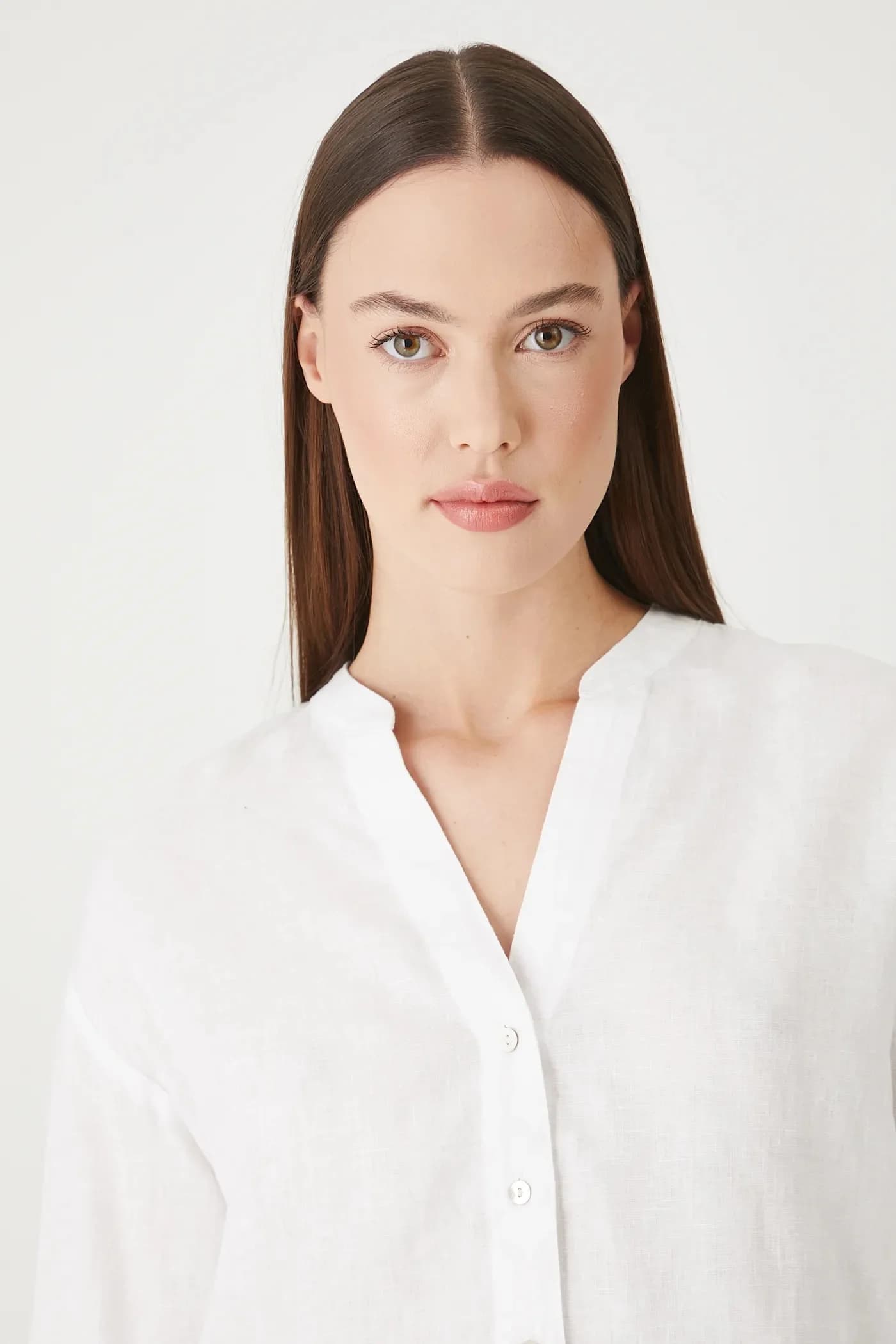 Льняная блузка - фото 4