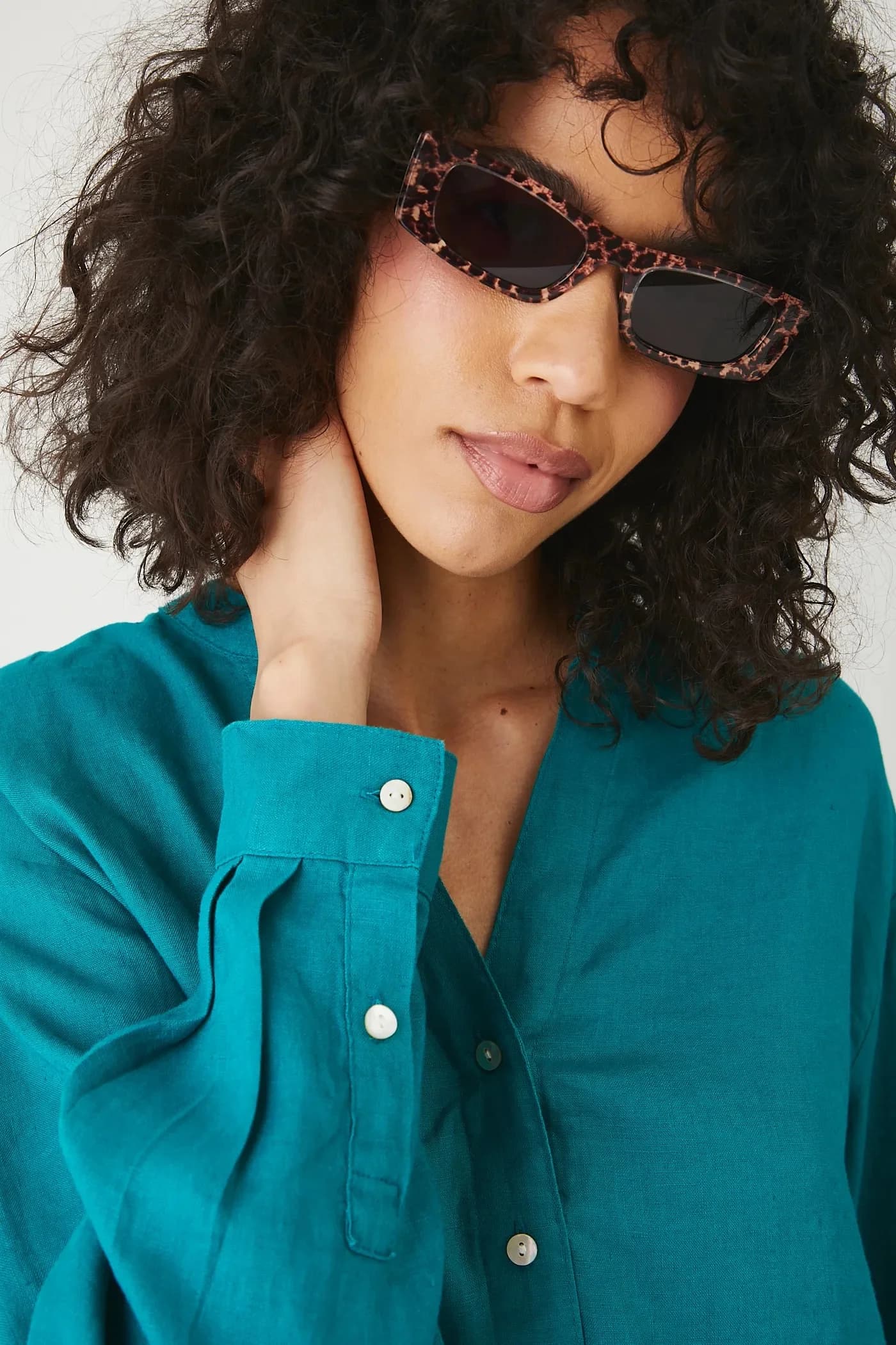 Льняная блузка