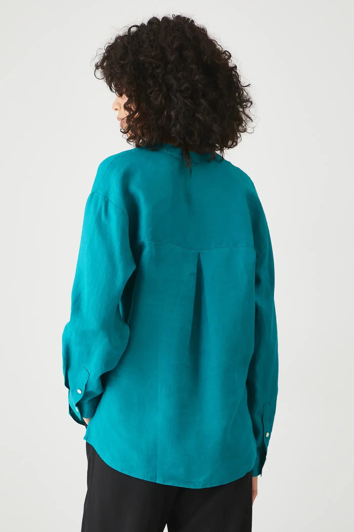 Льняная блузка - фото 3