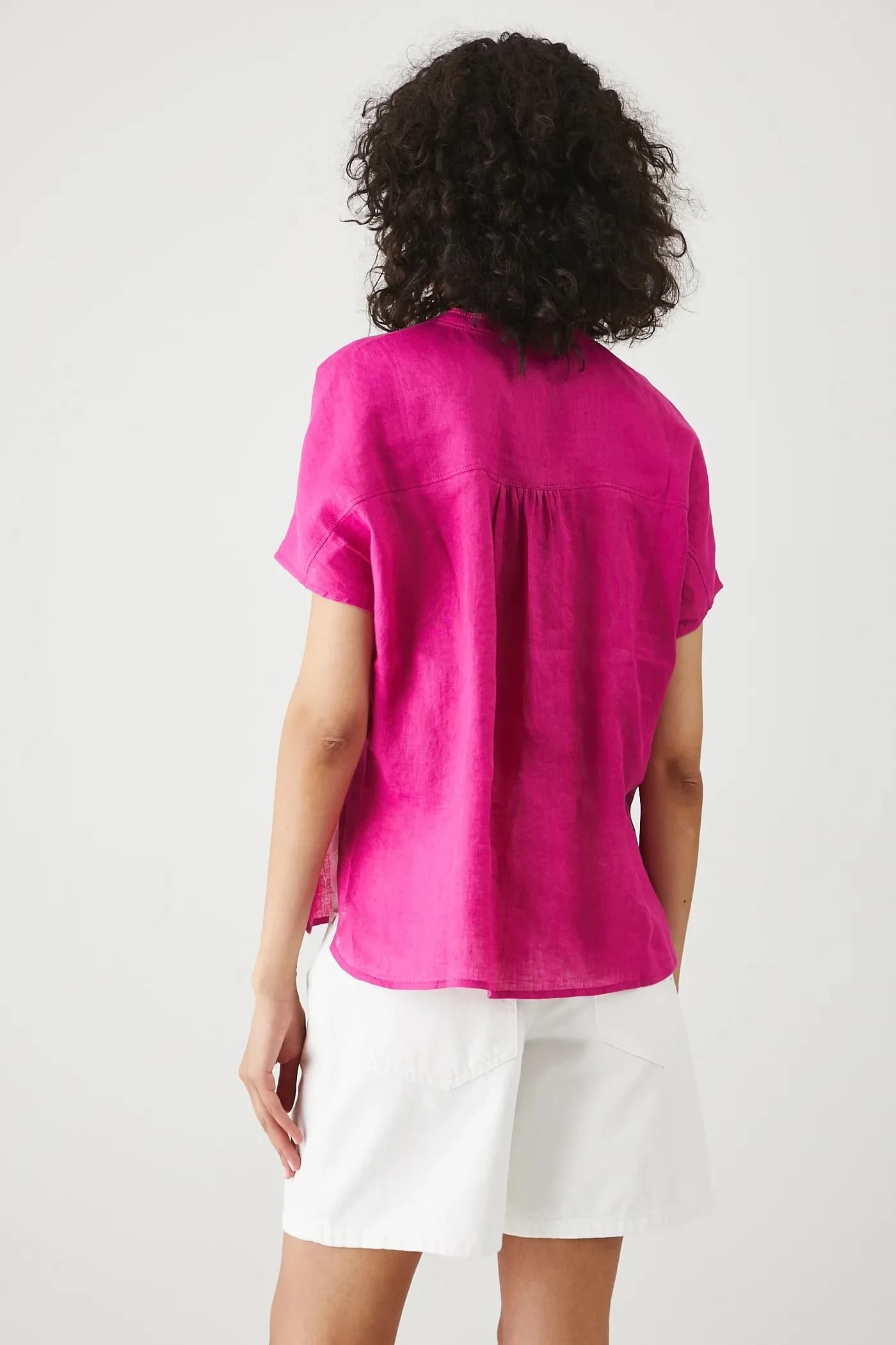 Льняная блузка - фото 3