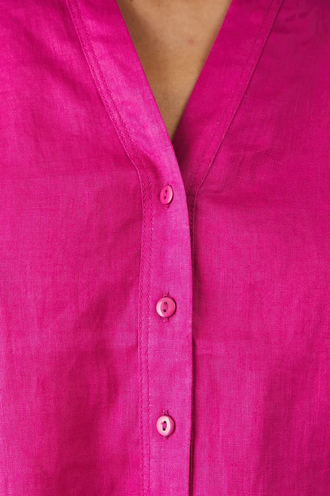 Льняная блузка - фото 5