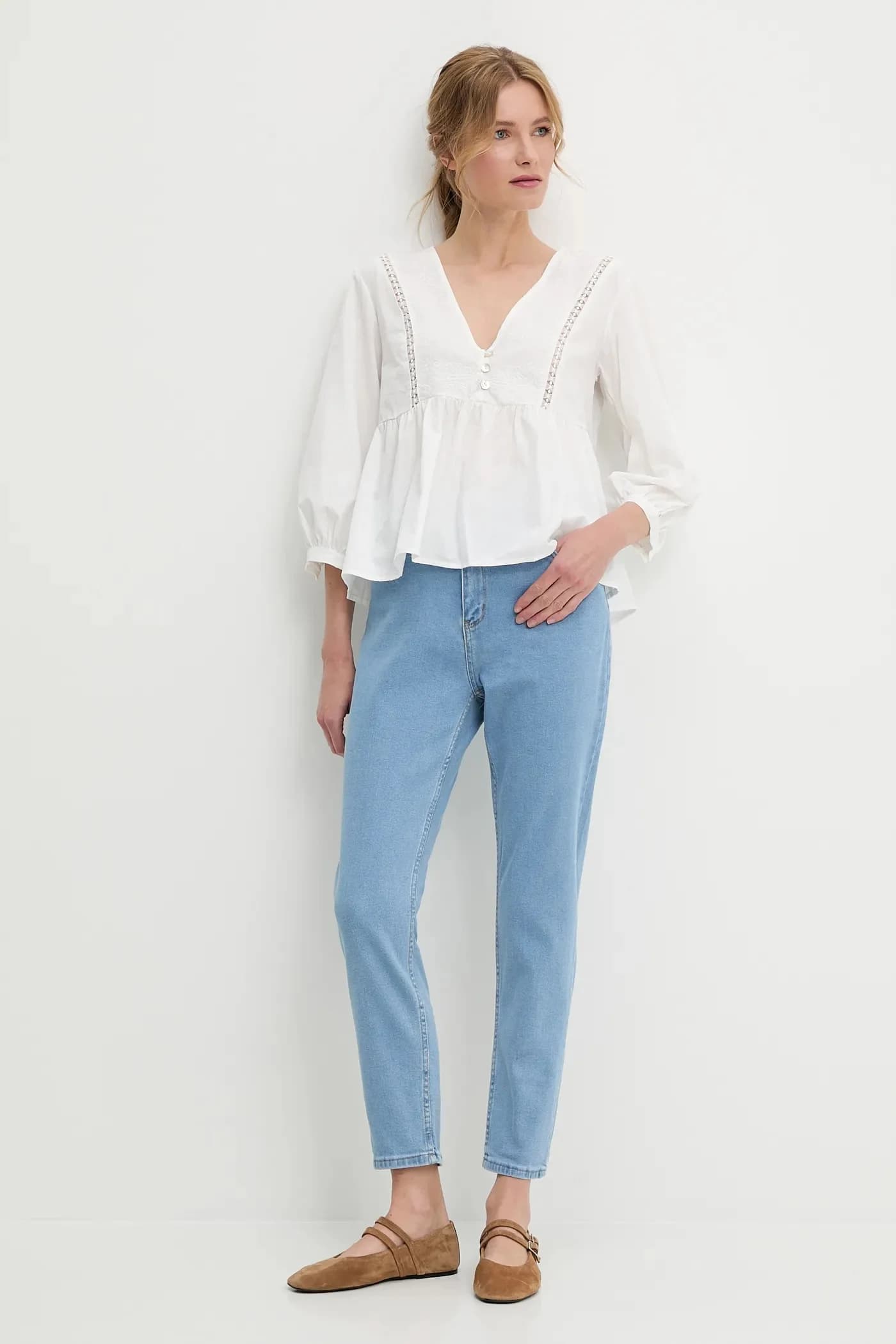 Хлопковая блузка - фото 2