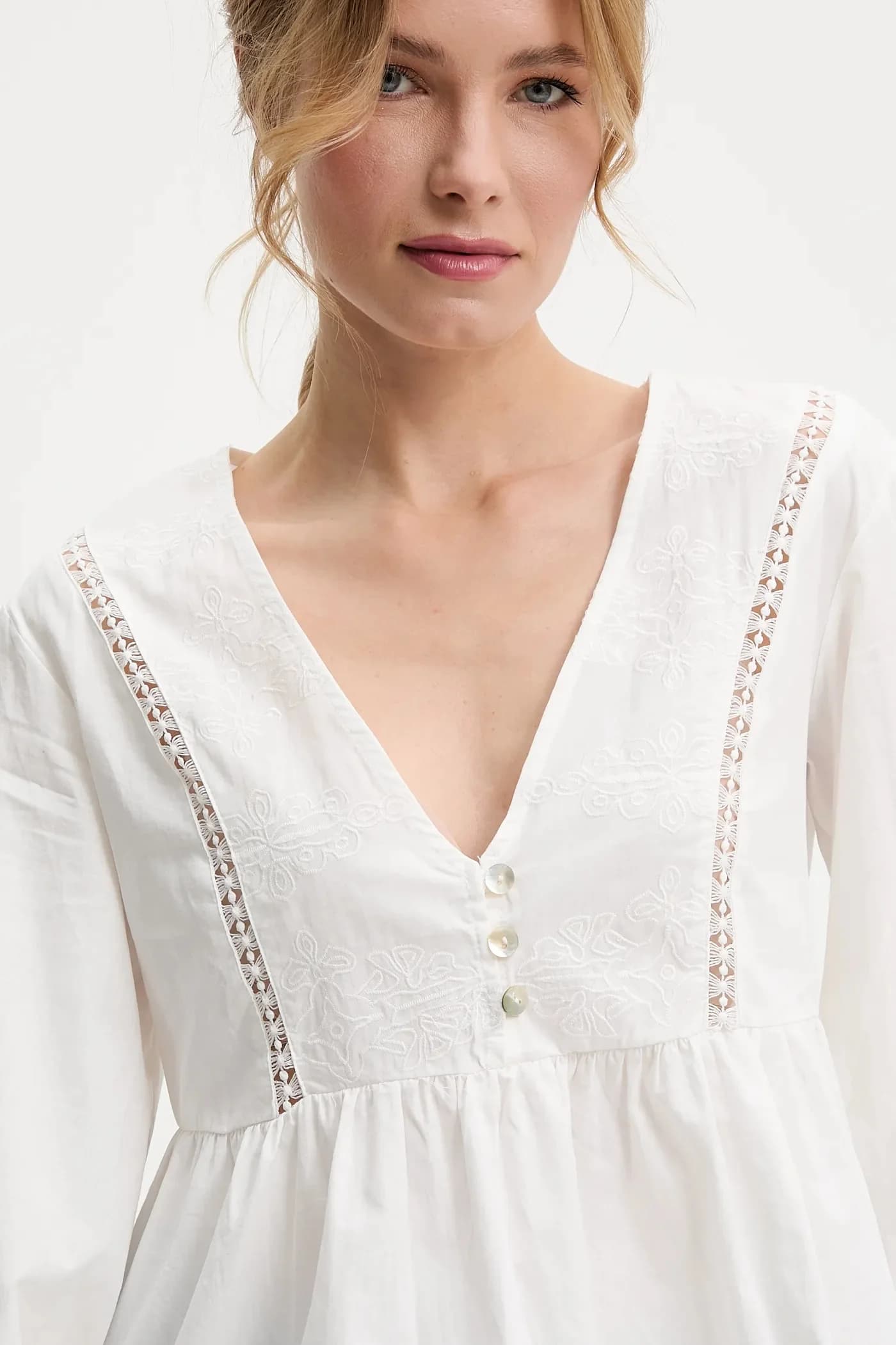 Хлопковая блузка - фото 4