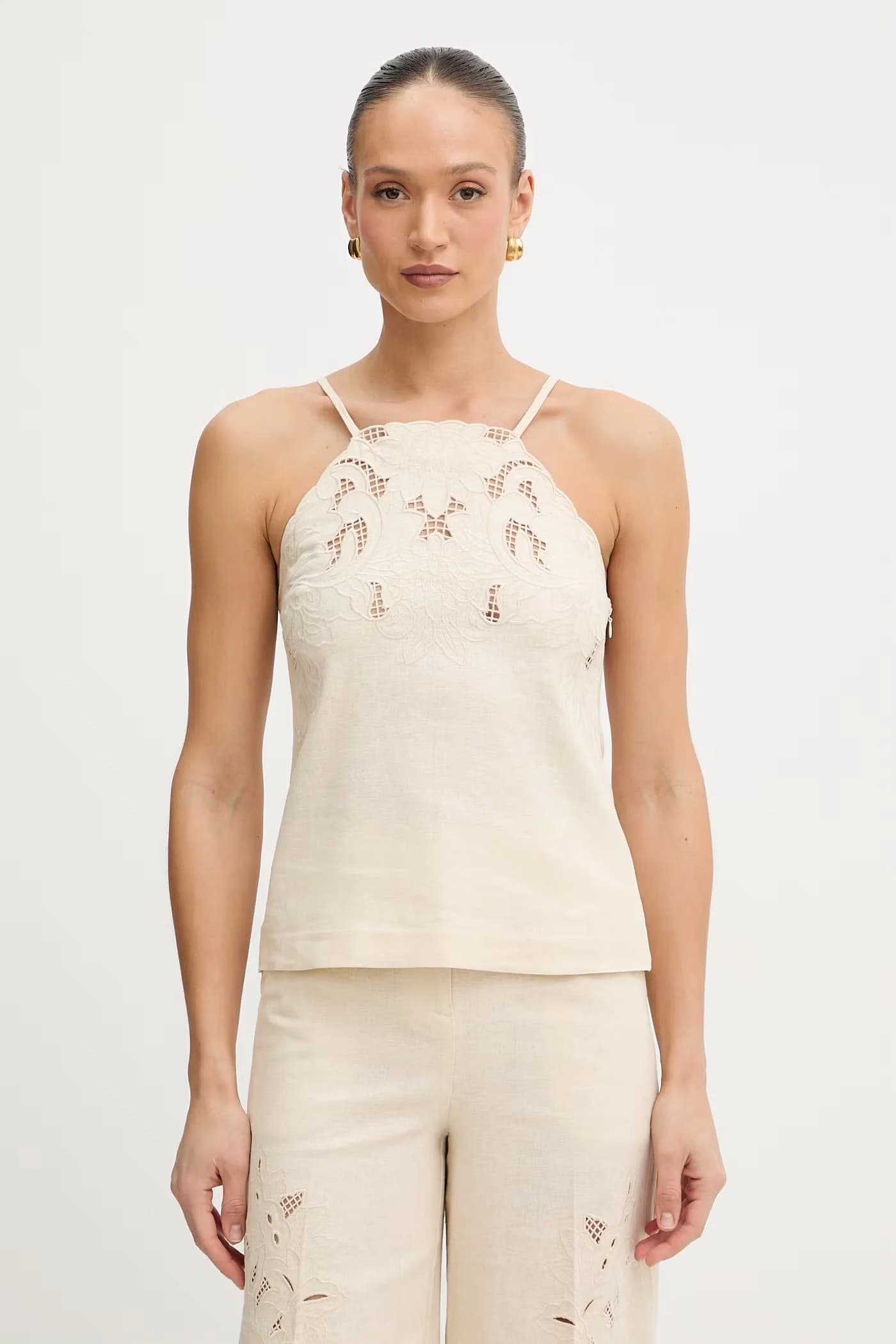 Блуза с льном