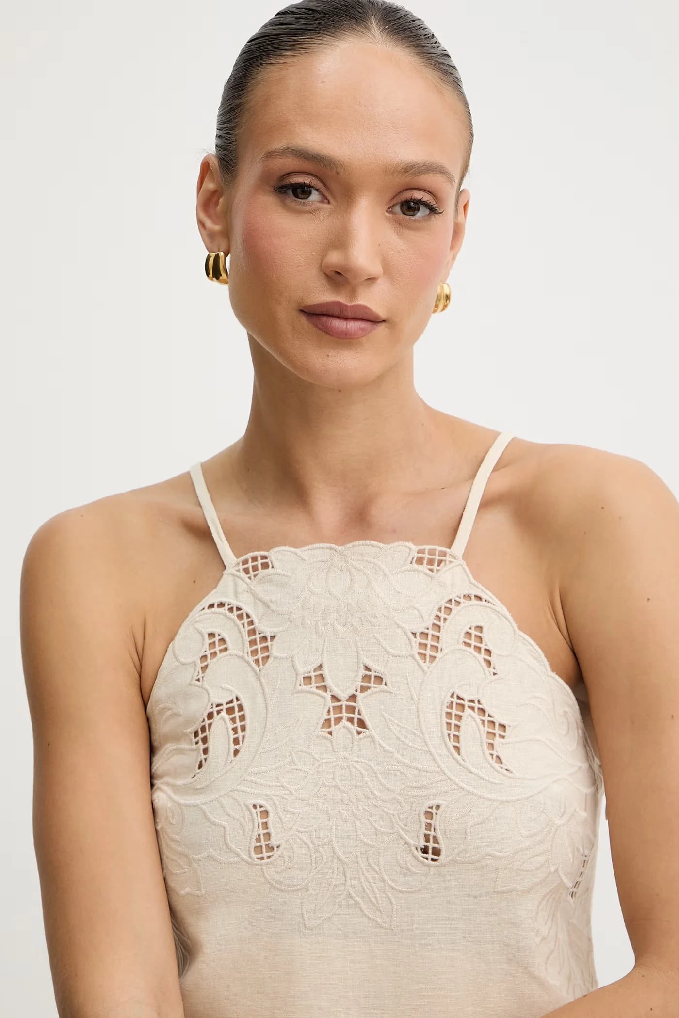 Блуза с льном - фото 4