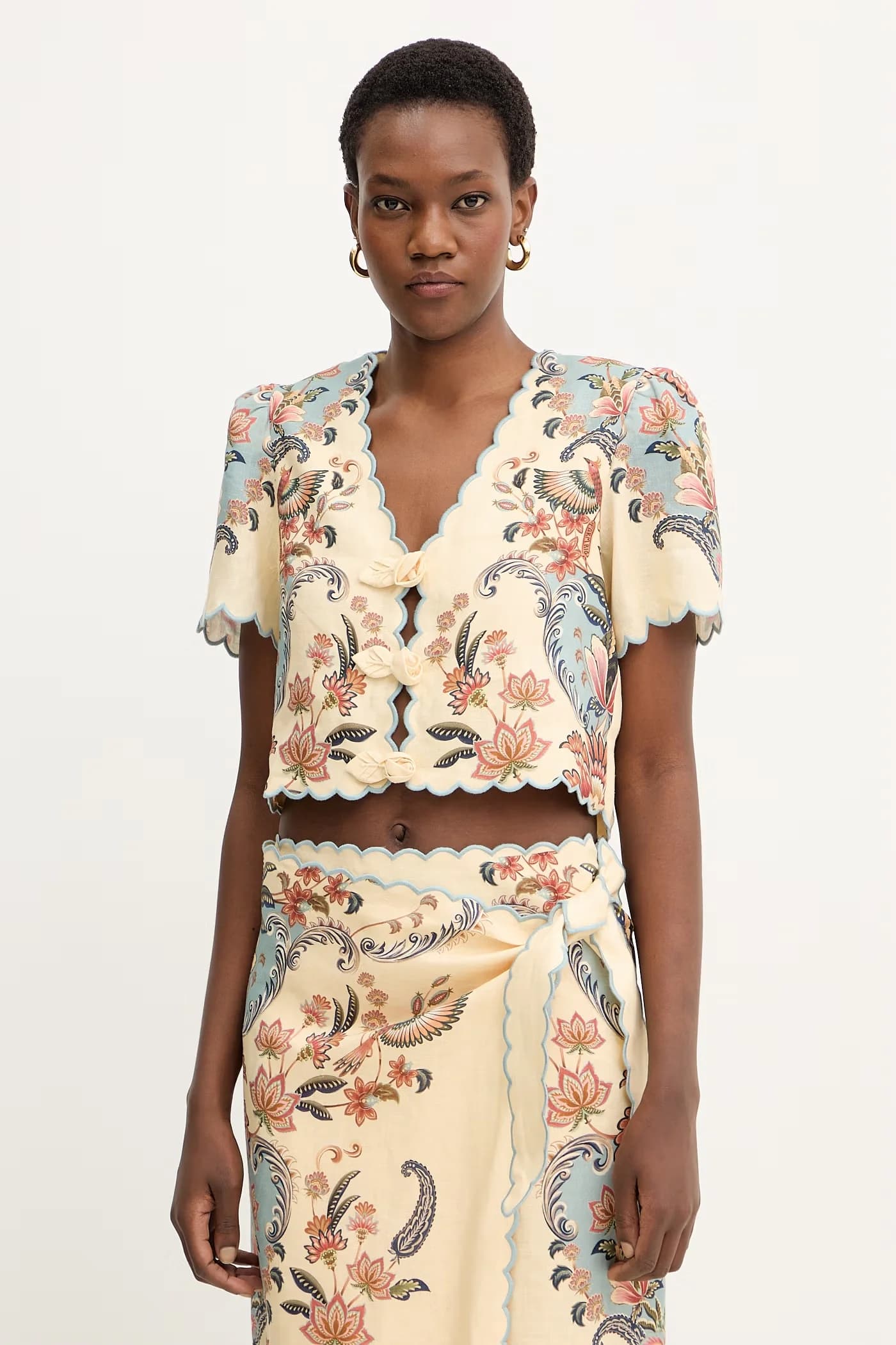 Льняная блузка