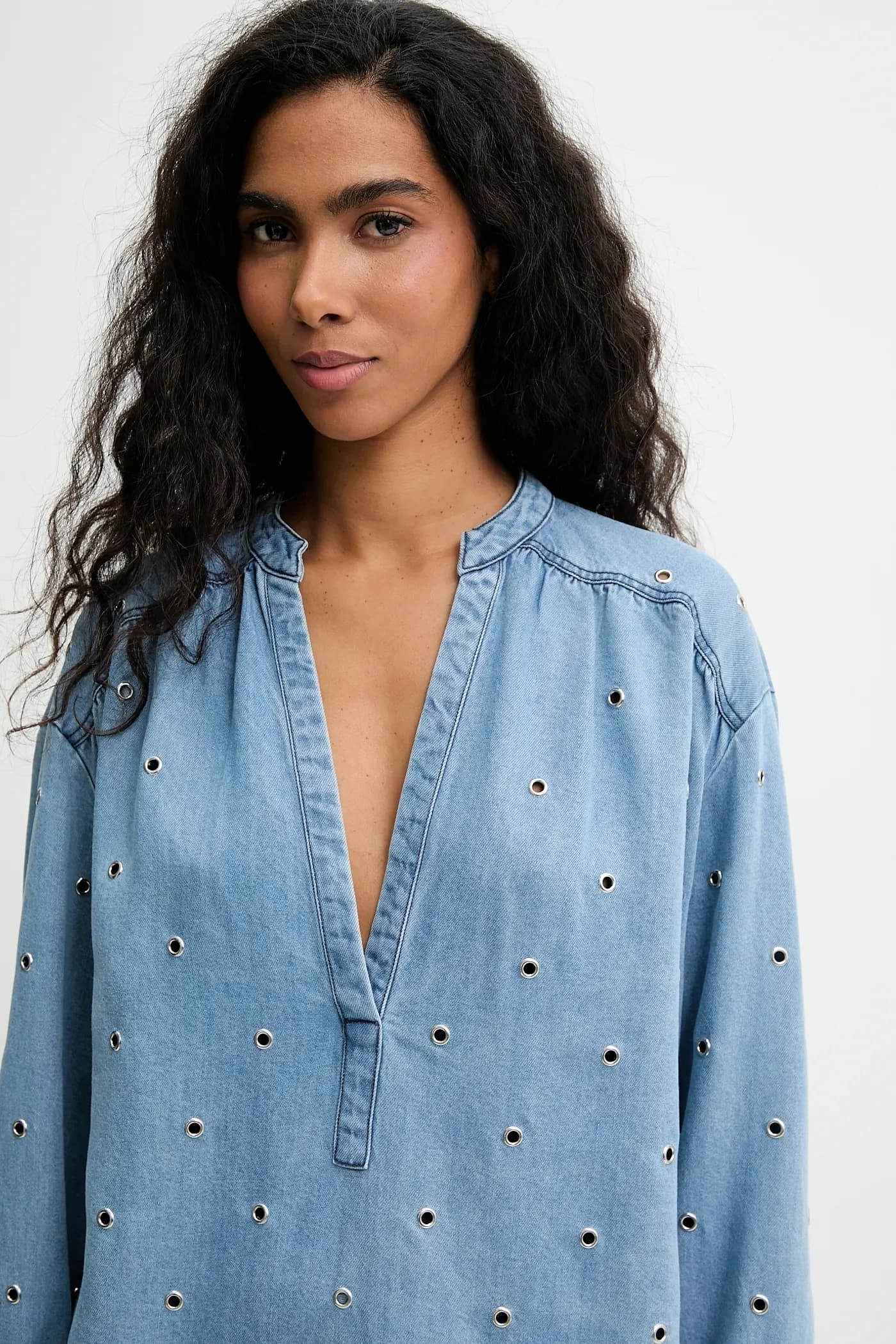 Джинсовая блузка - фото 5